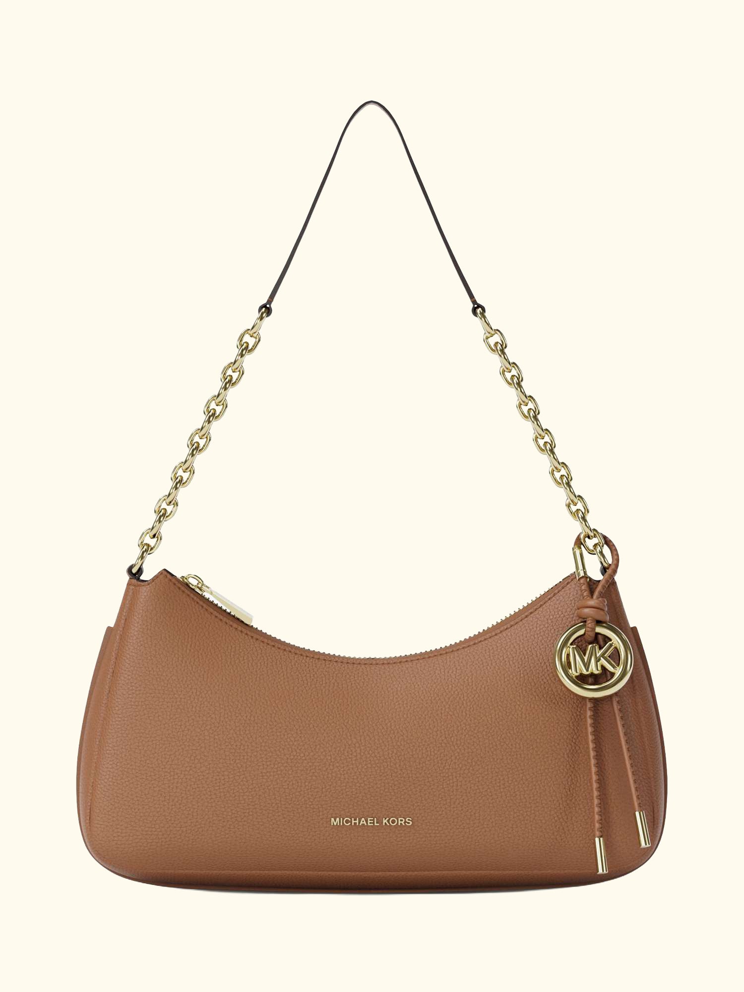 Nolita Medium Leather Shoulder Bag, Luggage