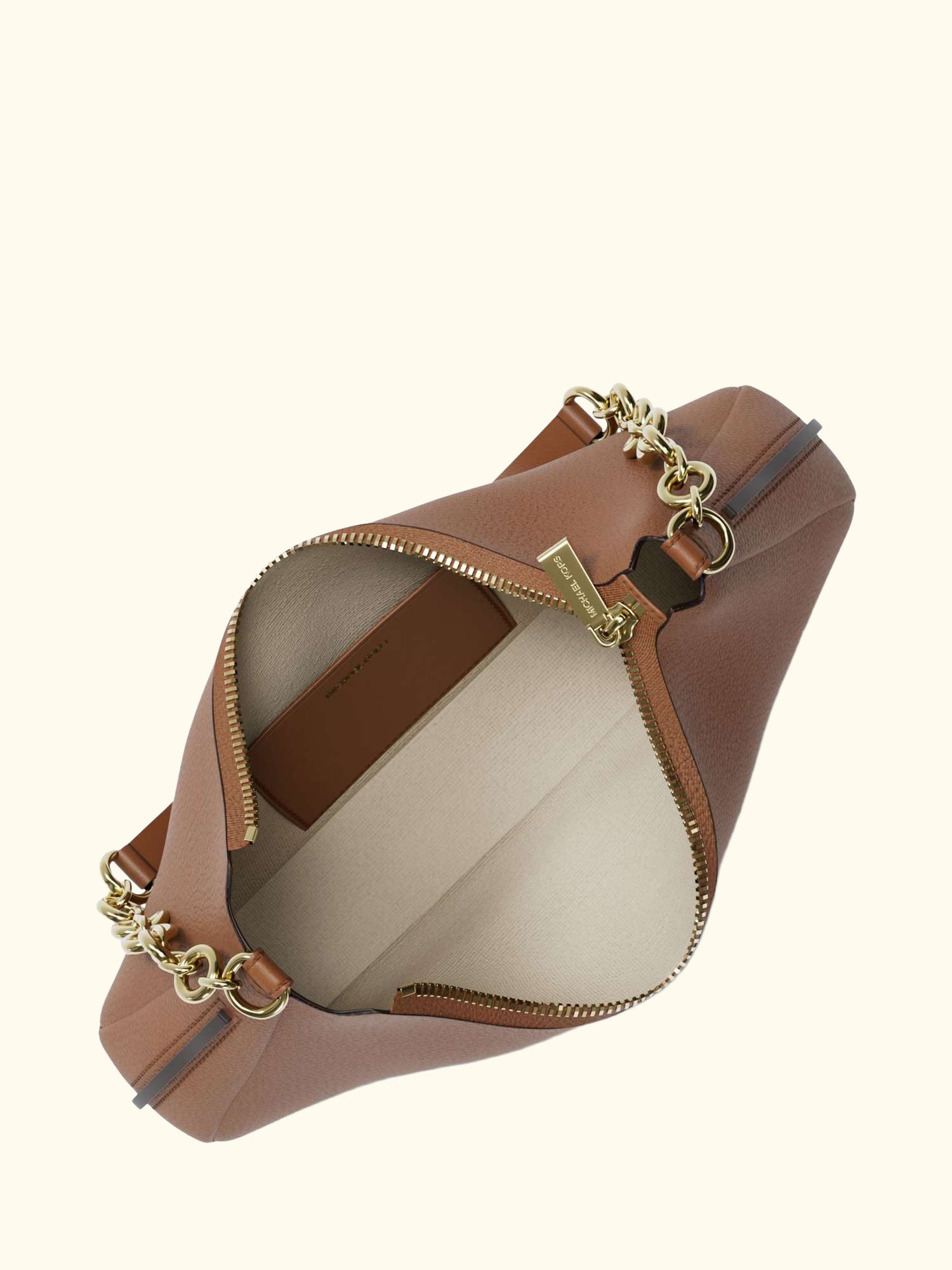 Nolita Medium Leather Shoulder Bag, Luggage