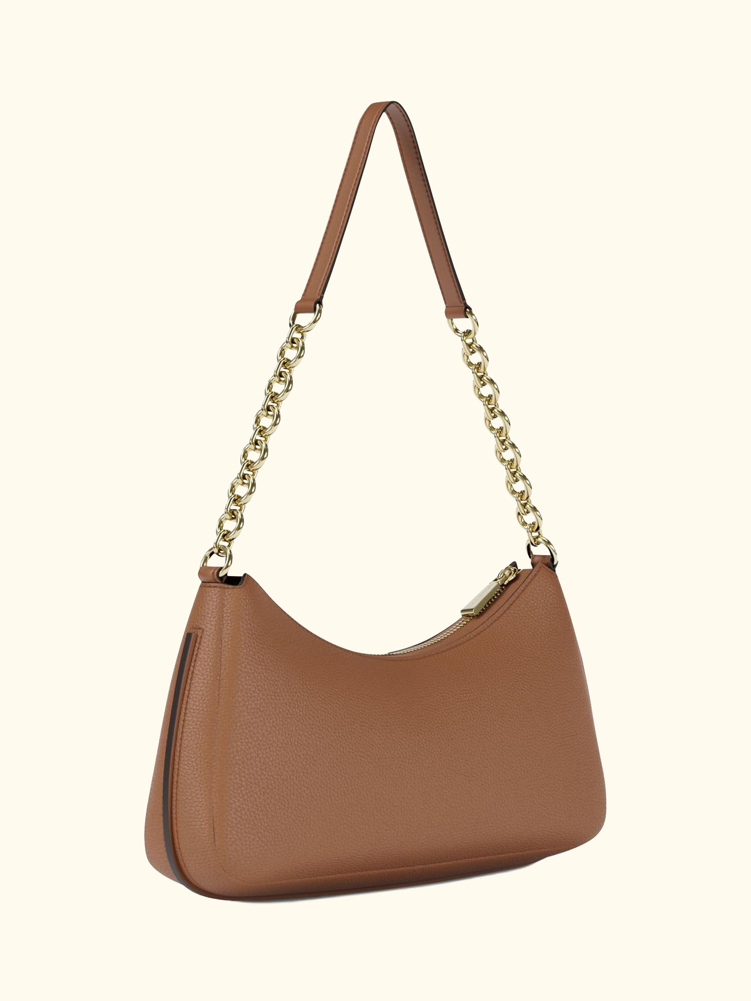 Nolita Medium Leather Shoulder Bag, Luggage