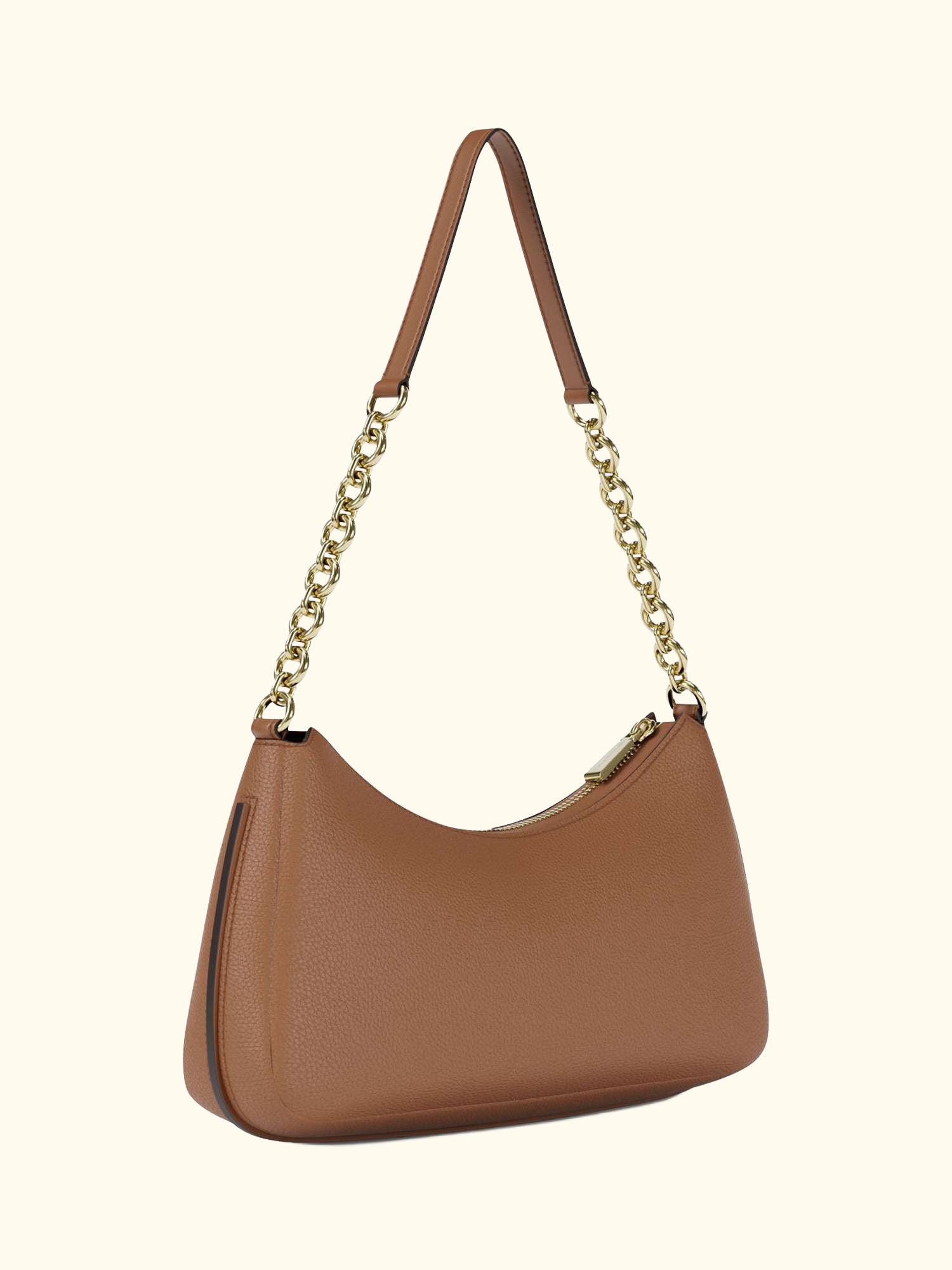 Nolita Medium Leather Shoulder Bag, Luggage