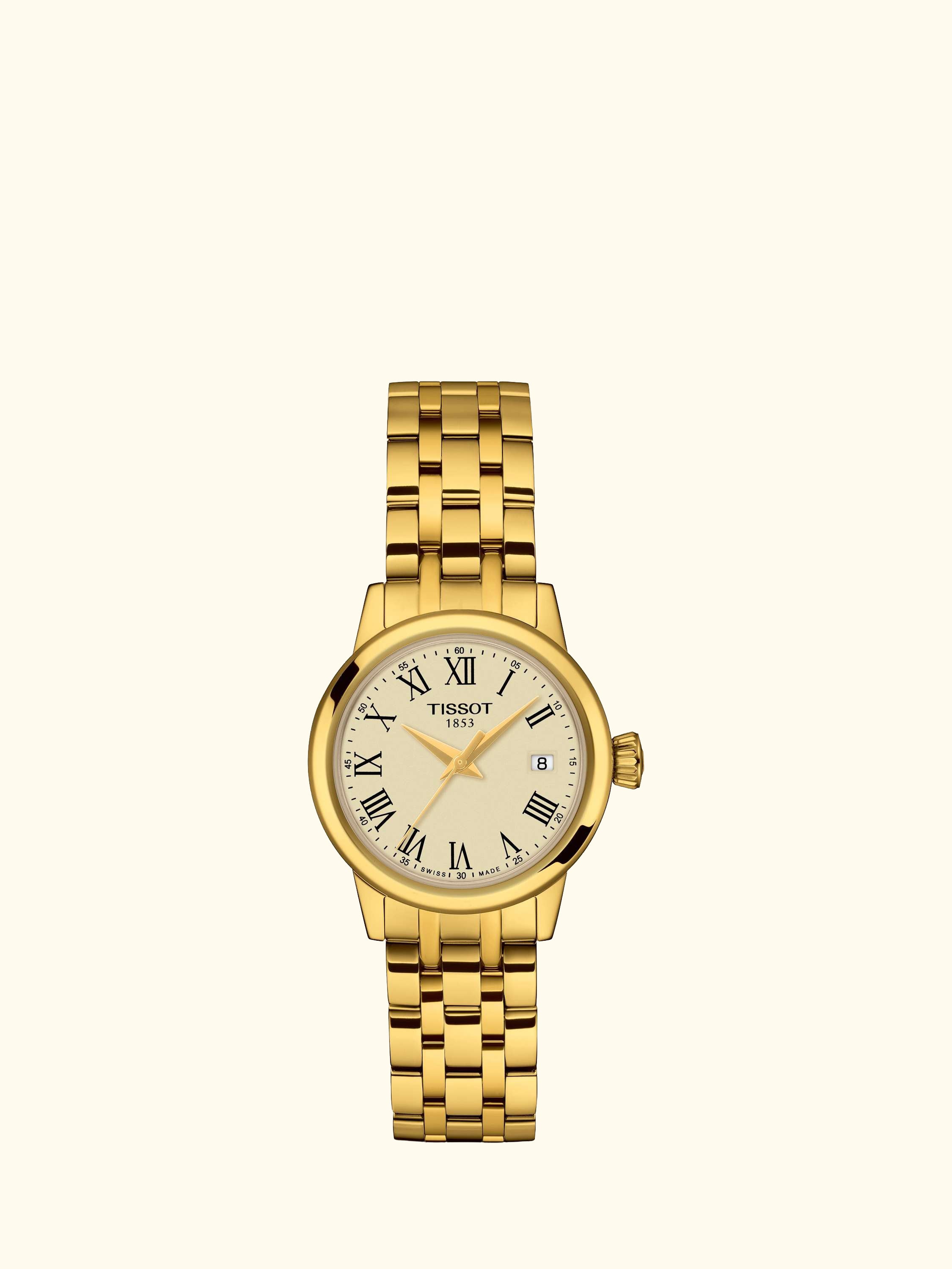 T1292103326300 Women's Classic Dream Date Bracelet Strap Watch, Champagne/Goldpvd