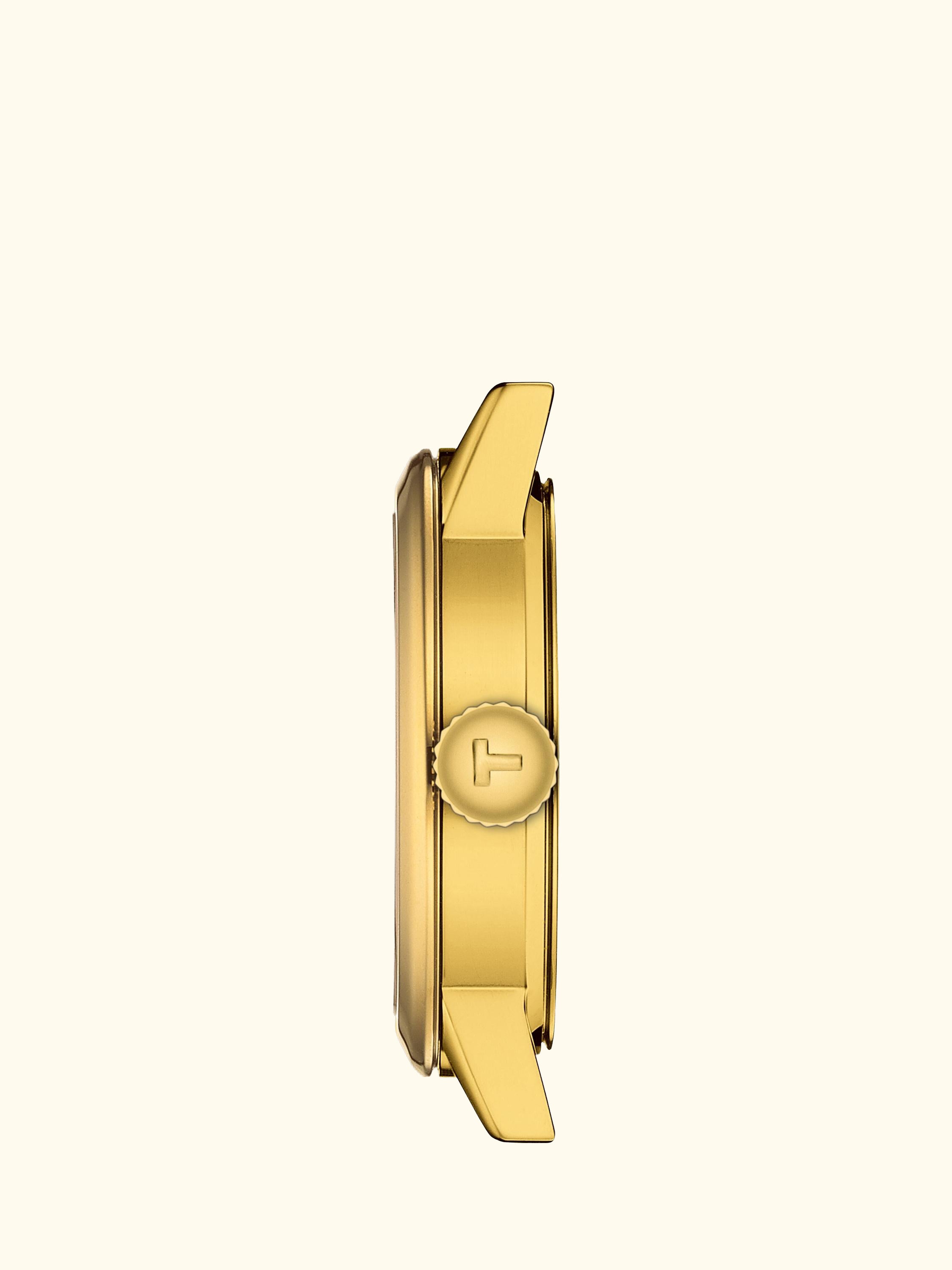 T1292103326300 Women's Classic Dream Date Bracelet Strap Watch, Champagne/Goldpvd