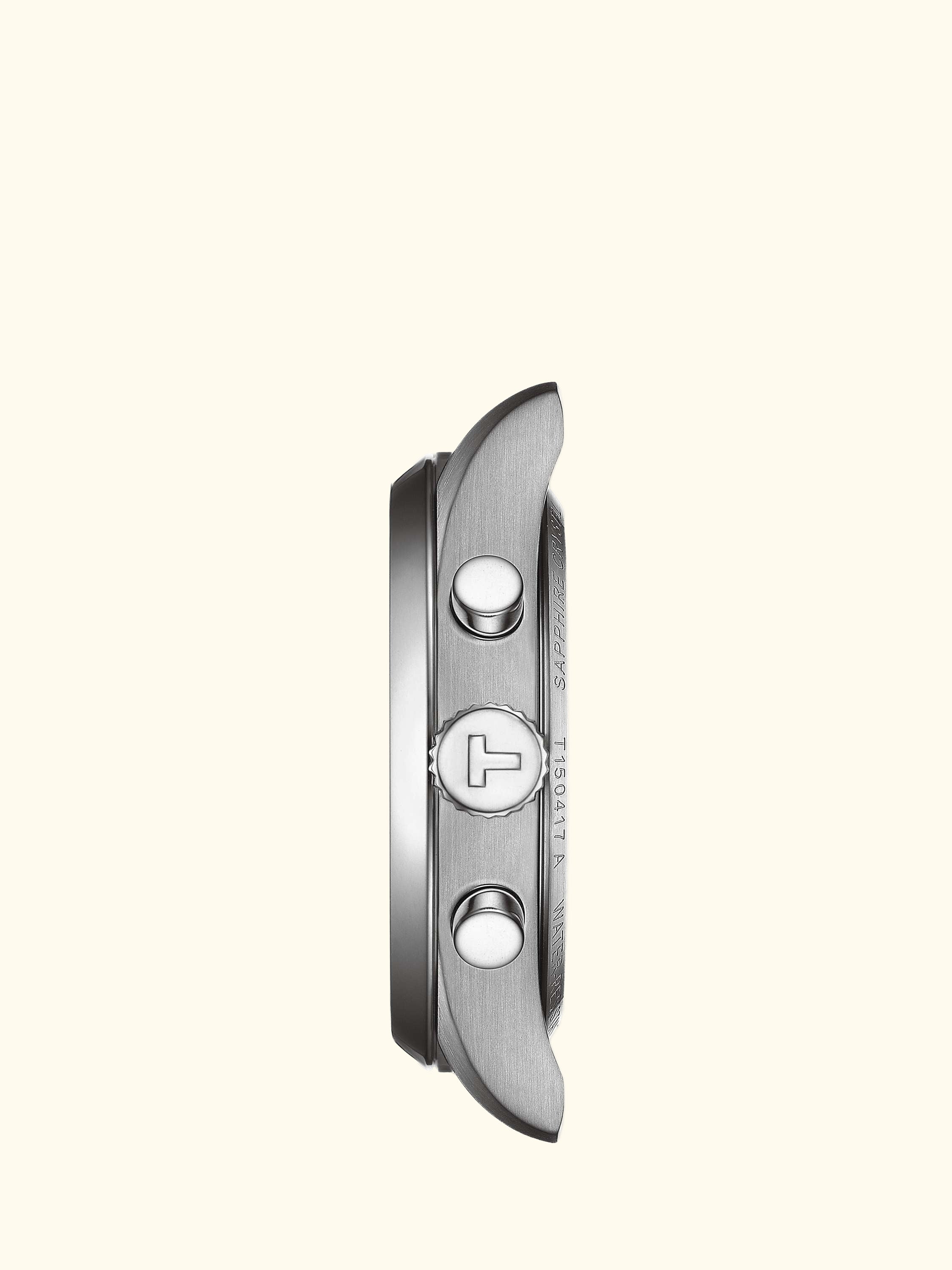 T1504171101100 Men's PR100 Date Sub-Dial Bracelet Strap Watch, Silver/Silver