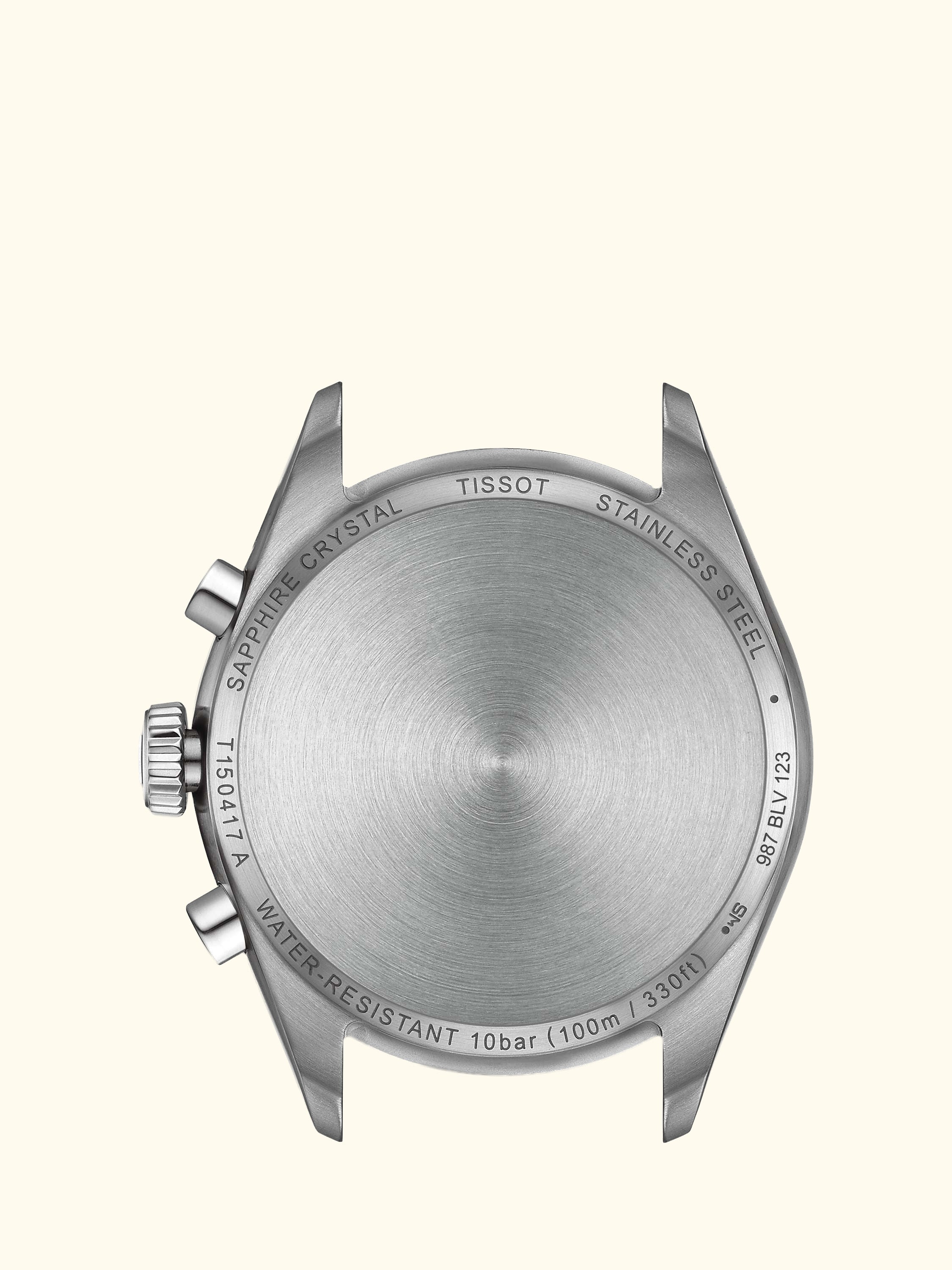 T1504171101100 Men's PR100 Date Sub-Dial Bracelet Strap Watch, Silver/Silver