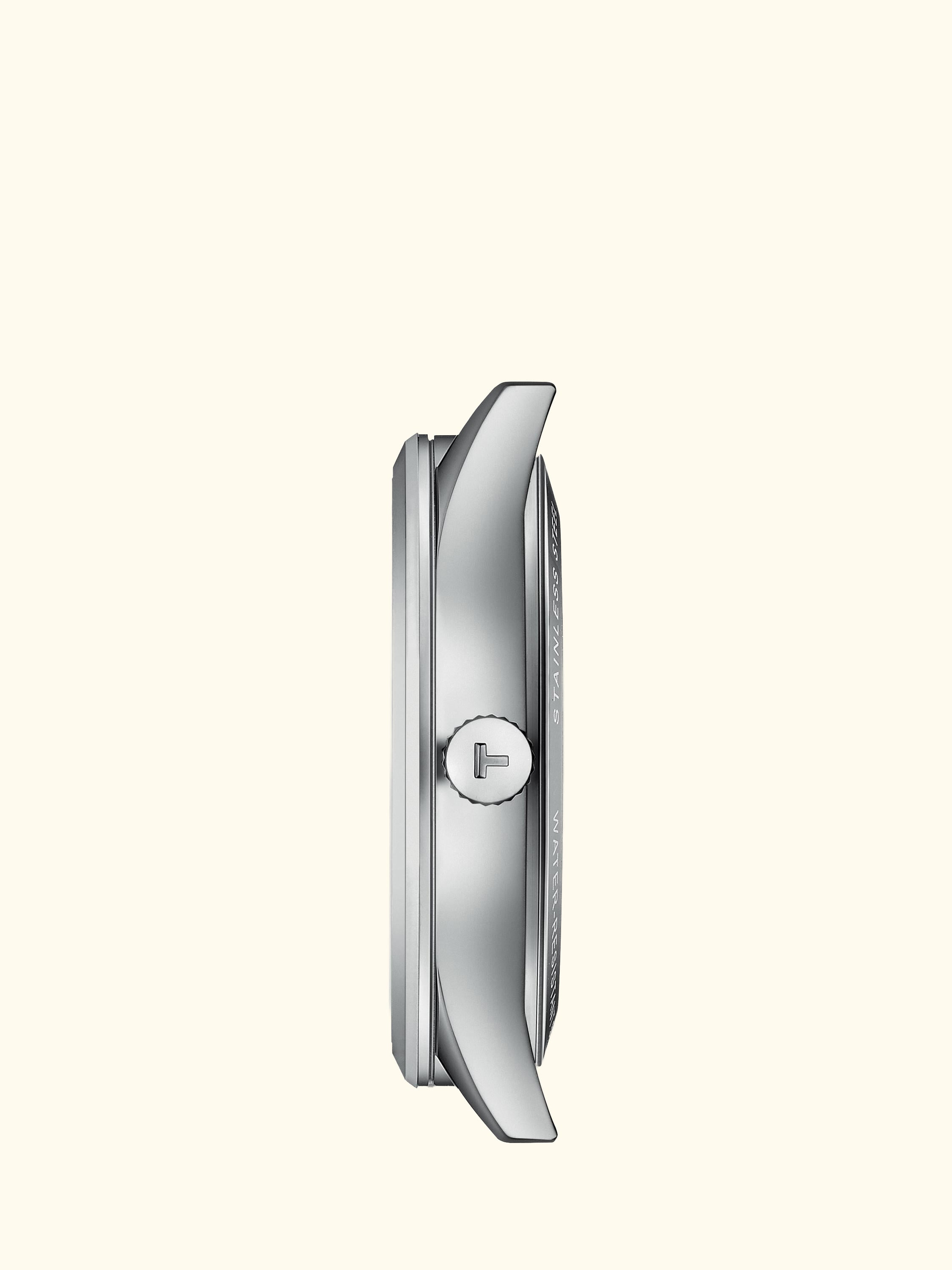 T1584071103100 Unisex Classic Dream Automatic Date Bracelet Strap Watch, Silver/Silver