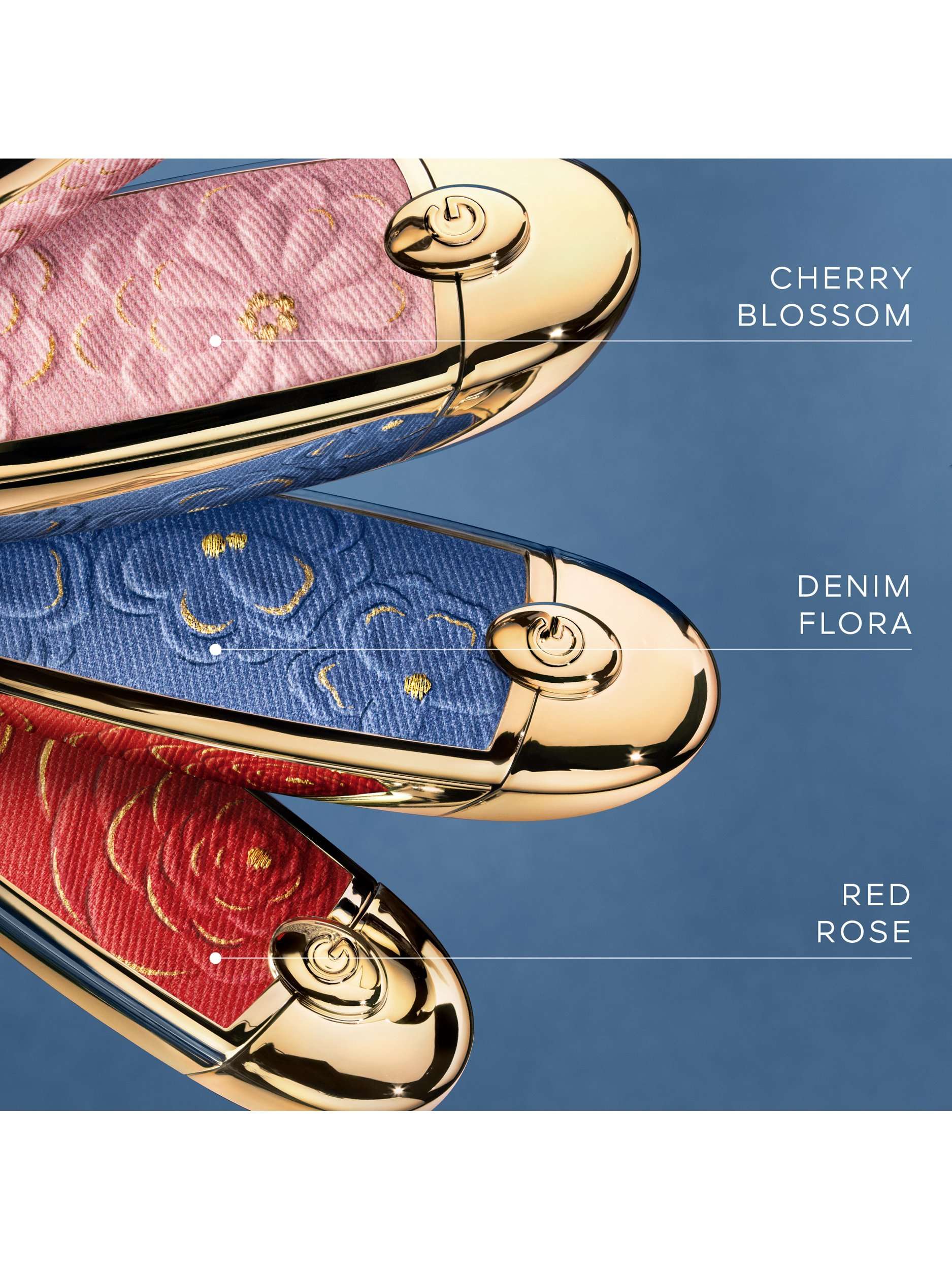 Limited Edition Rouge G Blooming Denim The Double Mirror Jewel Case