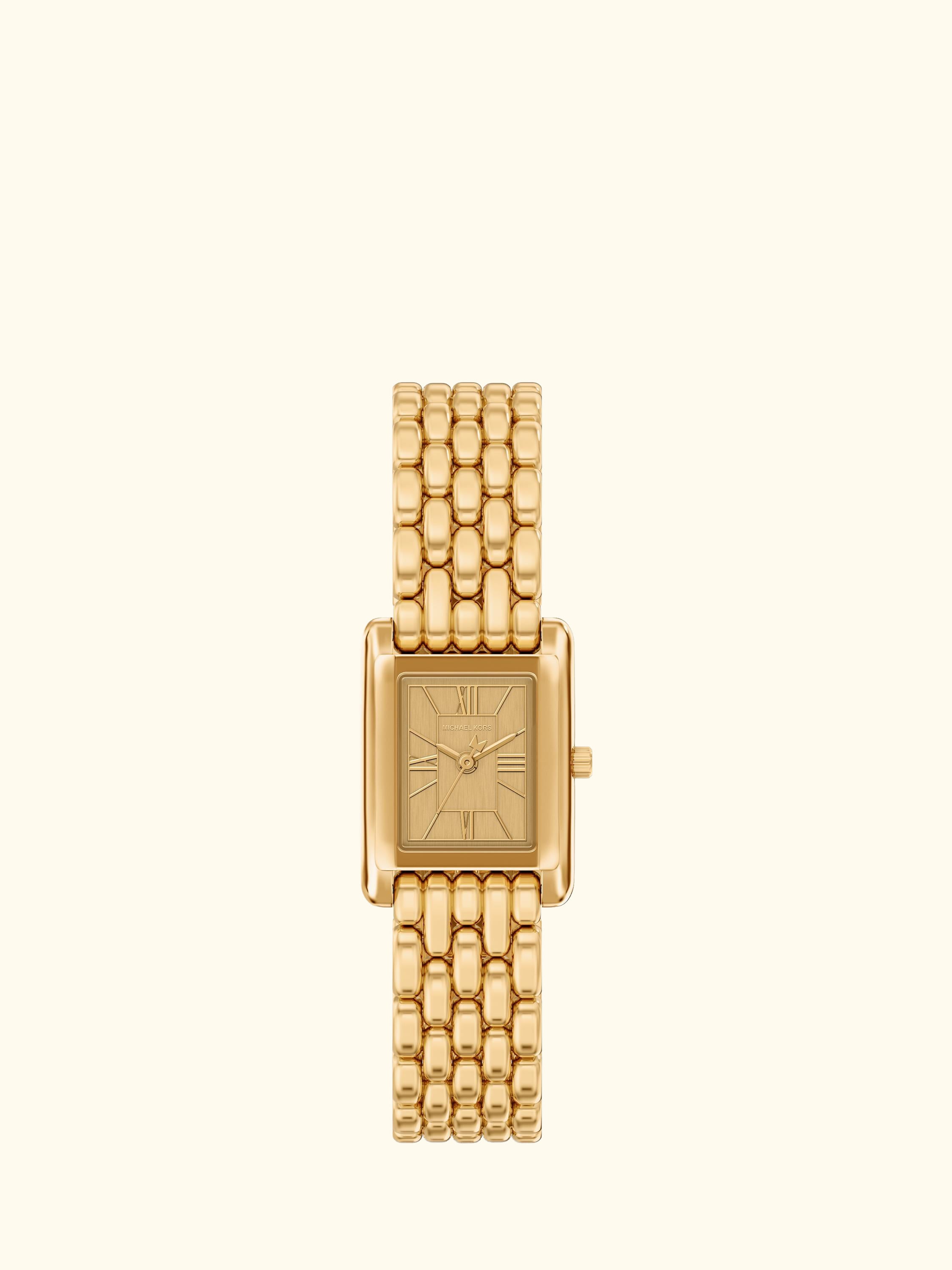 MK4997 Women's Essex Tank Link Strap Watch, Gold