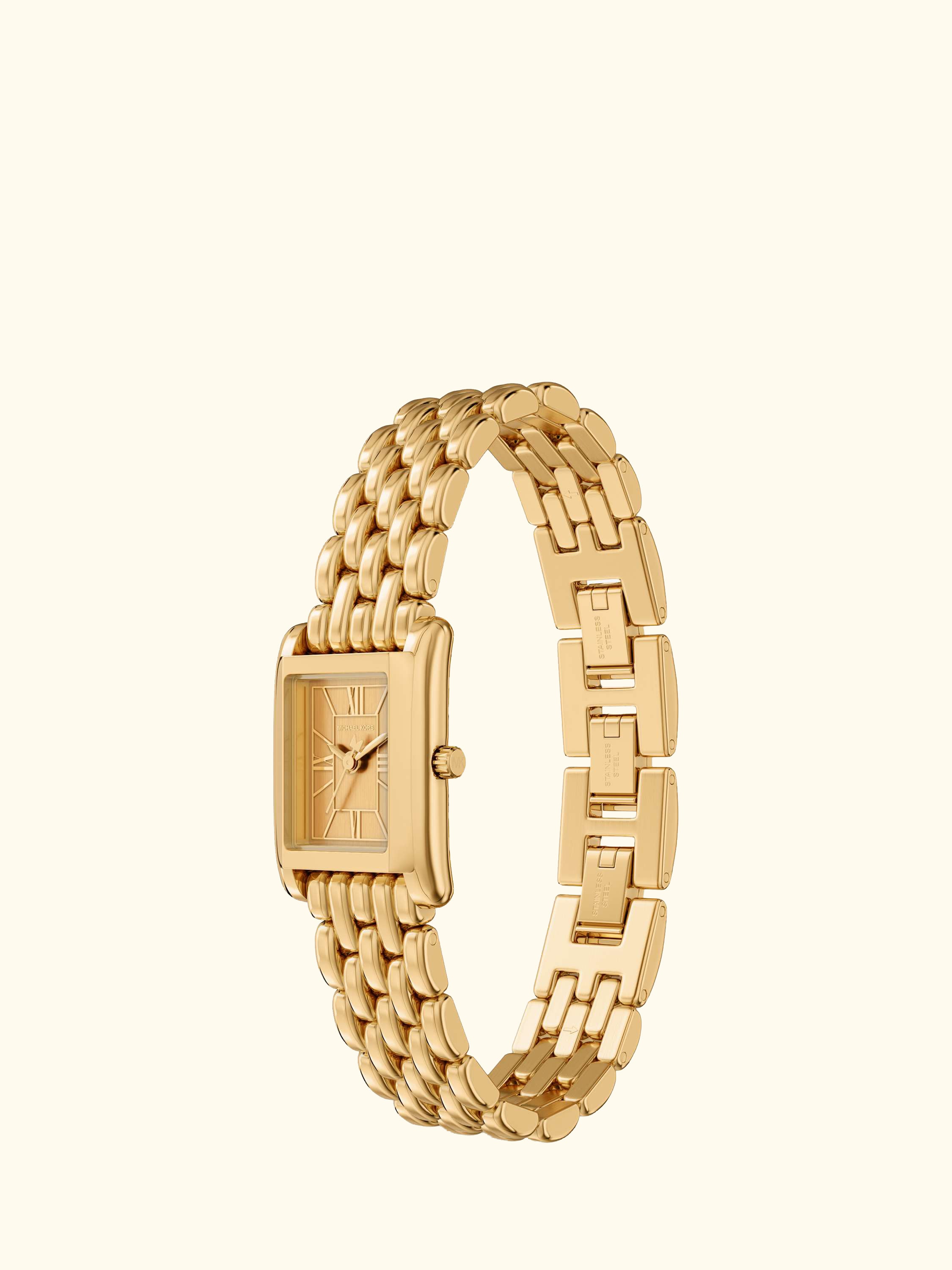 MK4997 Women's Essex Tank Link Strap Watch, Gold