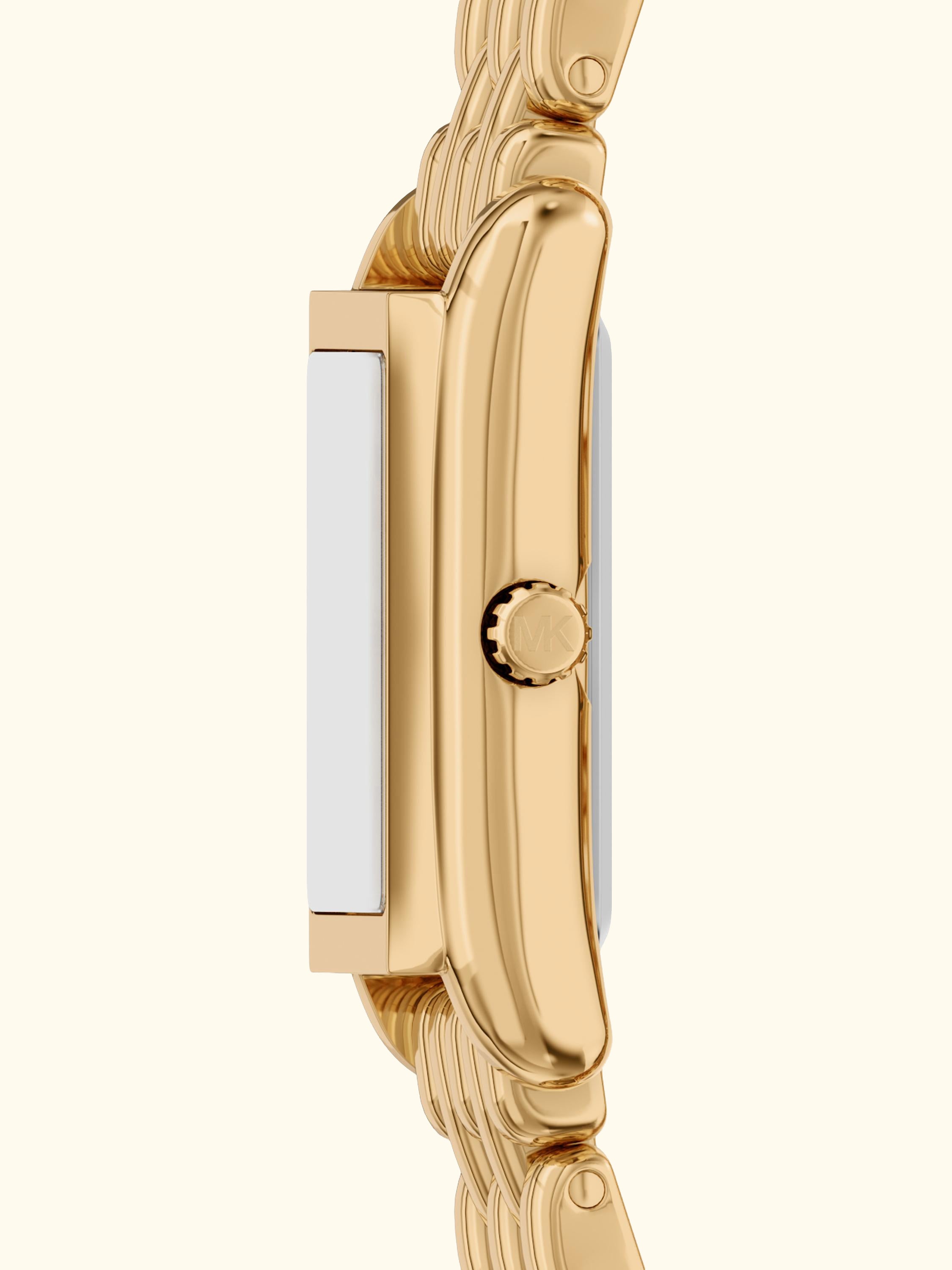MK4997 Women's Essex Tank Link Strap Watch, Gold