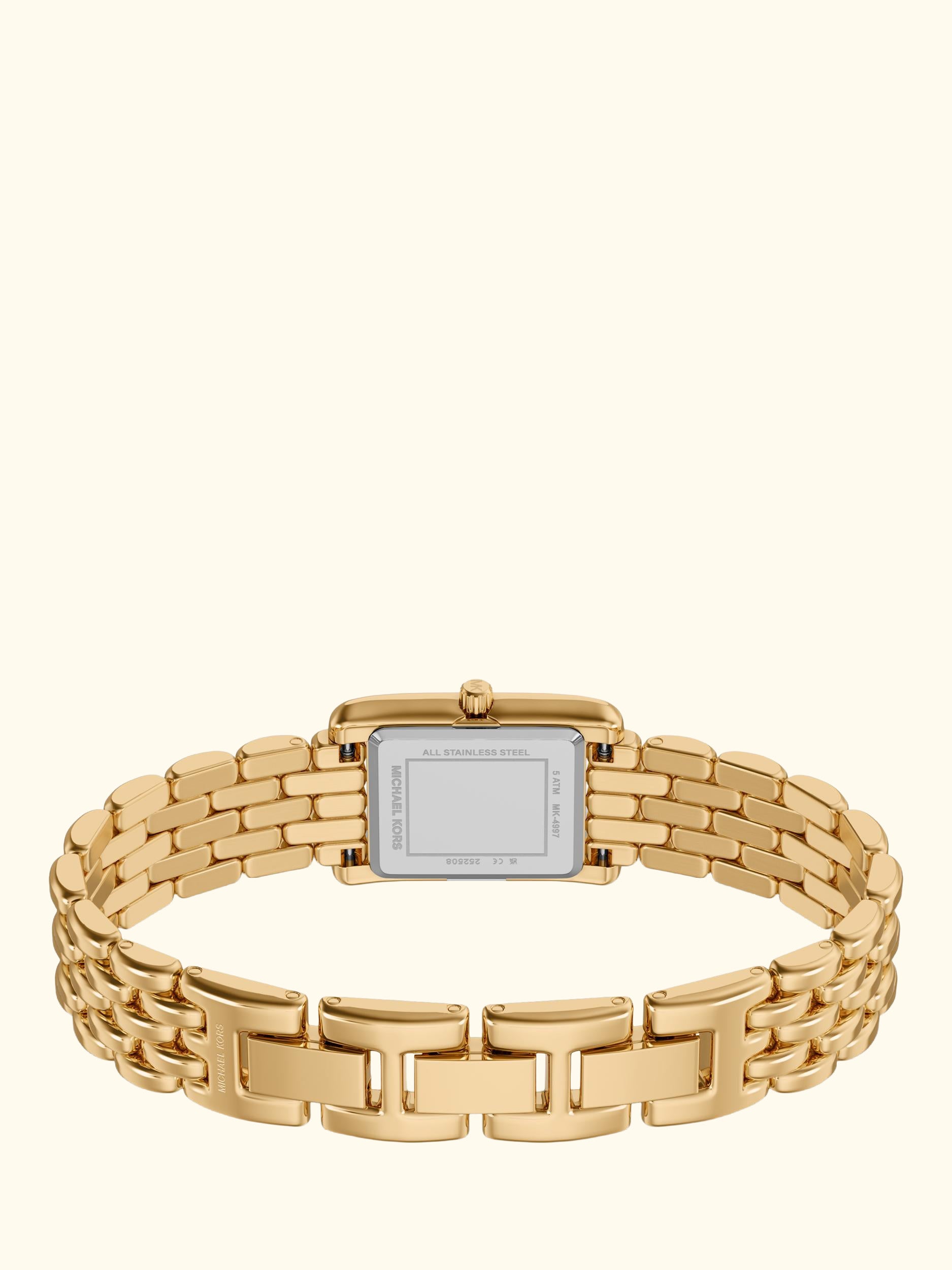 MK4997 Women's Essex Tank Link Strap Watch, Gold