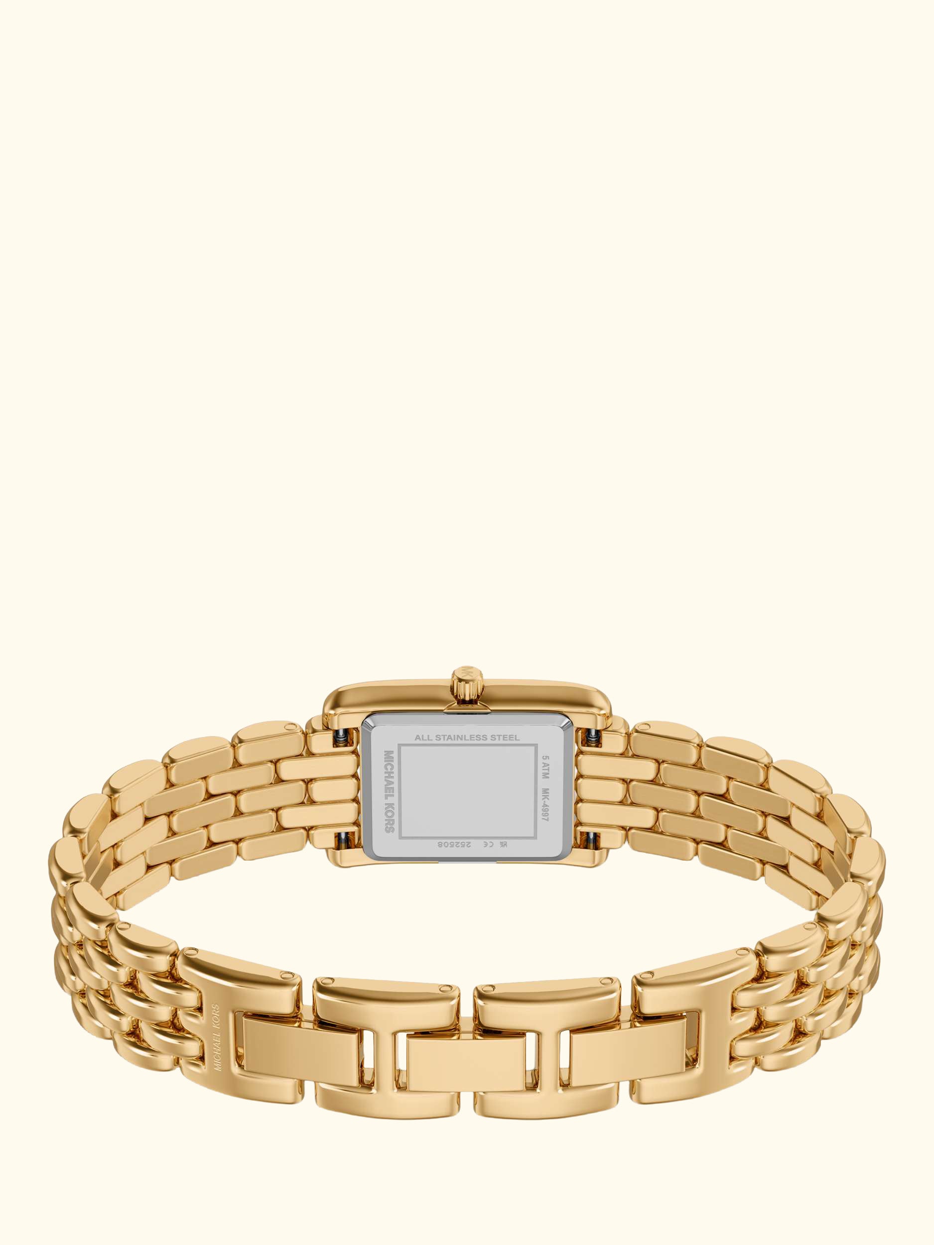 MK4997 Women's Essex Tank Link Strap Watch, Gold