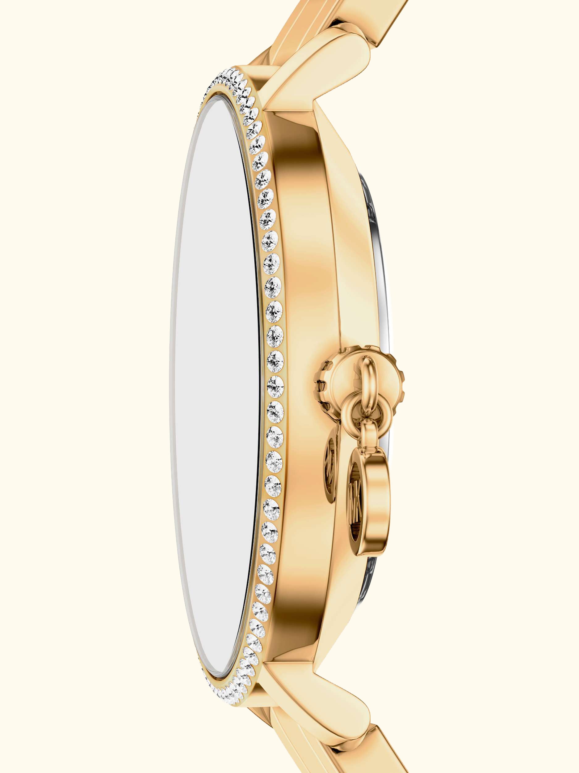 MK7572 Women's Charm Bracelet Strap Watch, Gold