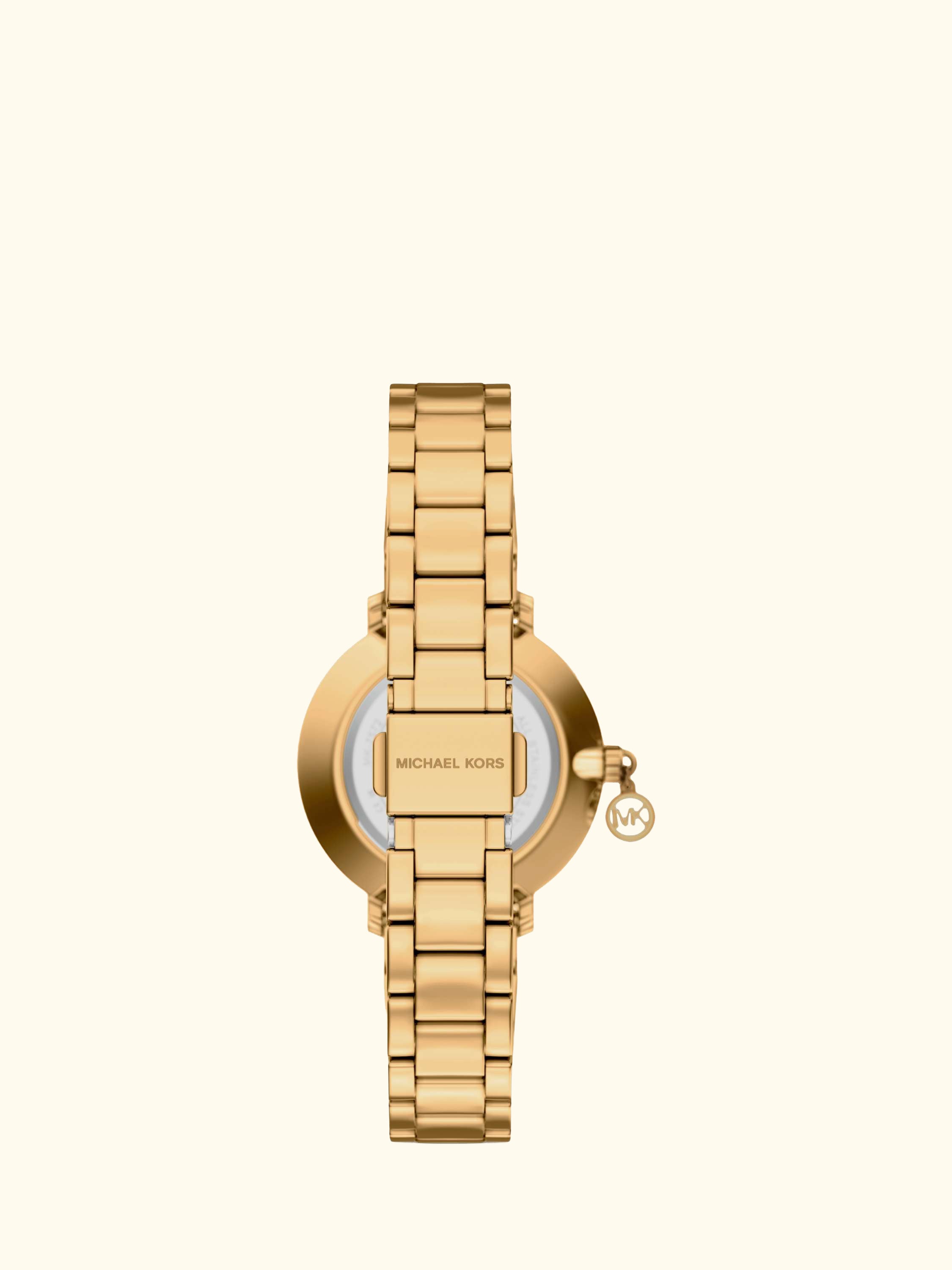 MK7572 Women's Charm Bracelet Strap Watch, Gold