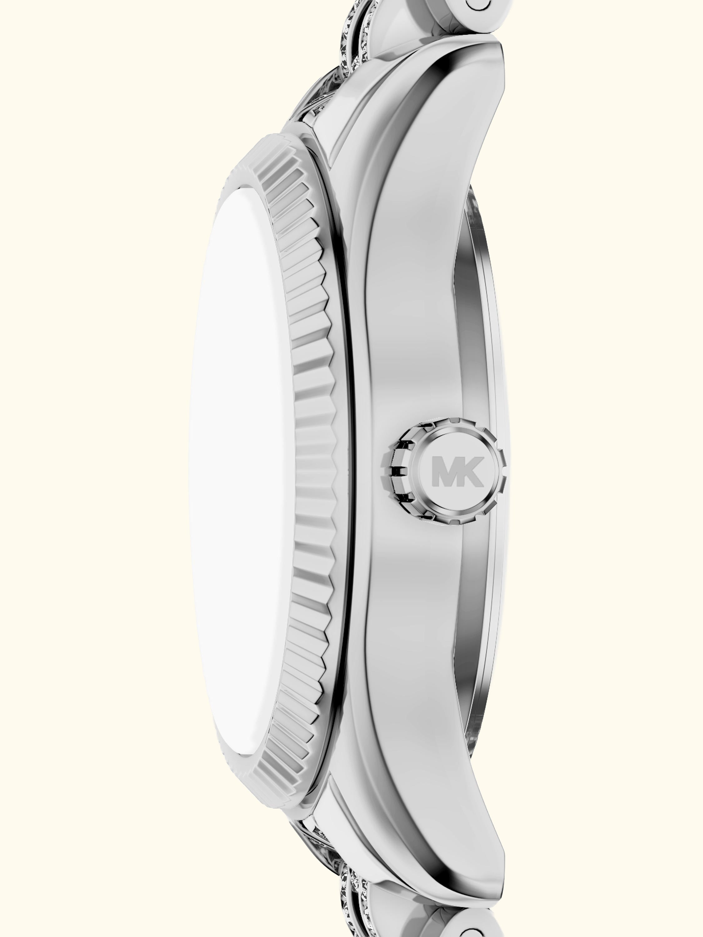 MK7577 Women's Petite Lexington Pave Bracelet Strap Watch, Silver