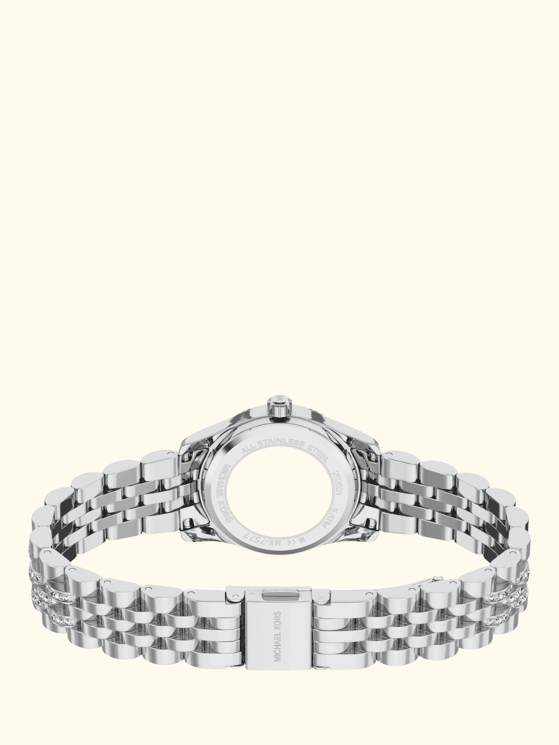 MK7577 Women's Petite Lexington Pave Bracelet Strap Watch, Silver