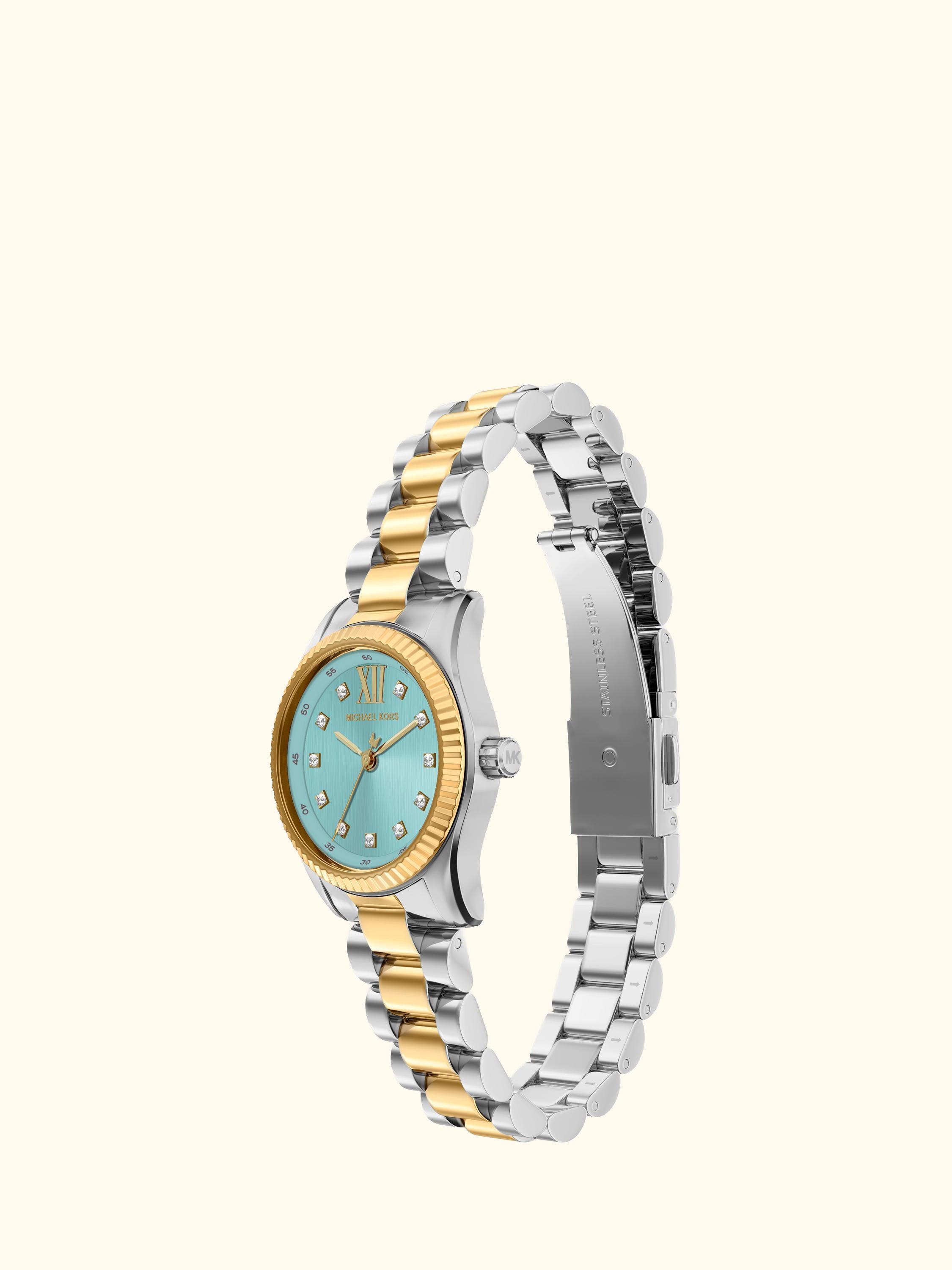 MK7579 Women's Petite Lexington Bracelet Strap Watch, 2-tone