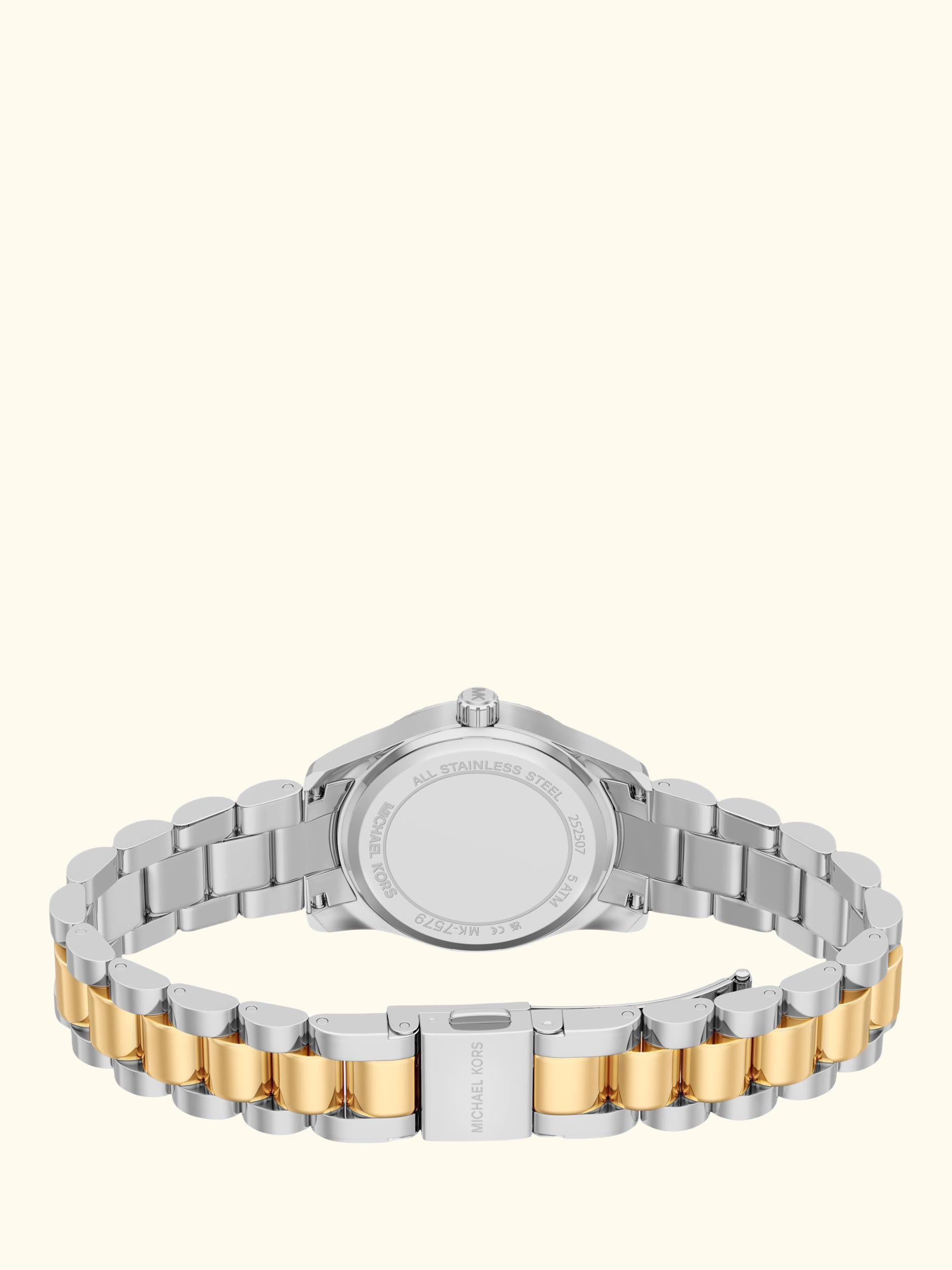 MK7579 Women's Petite Lexington Bracelet Strap Watch, 2-tone