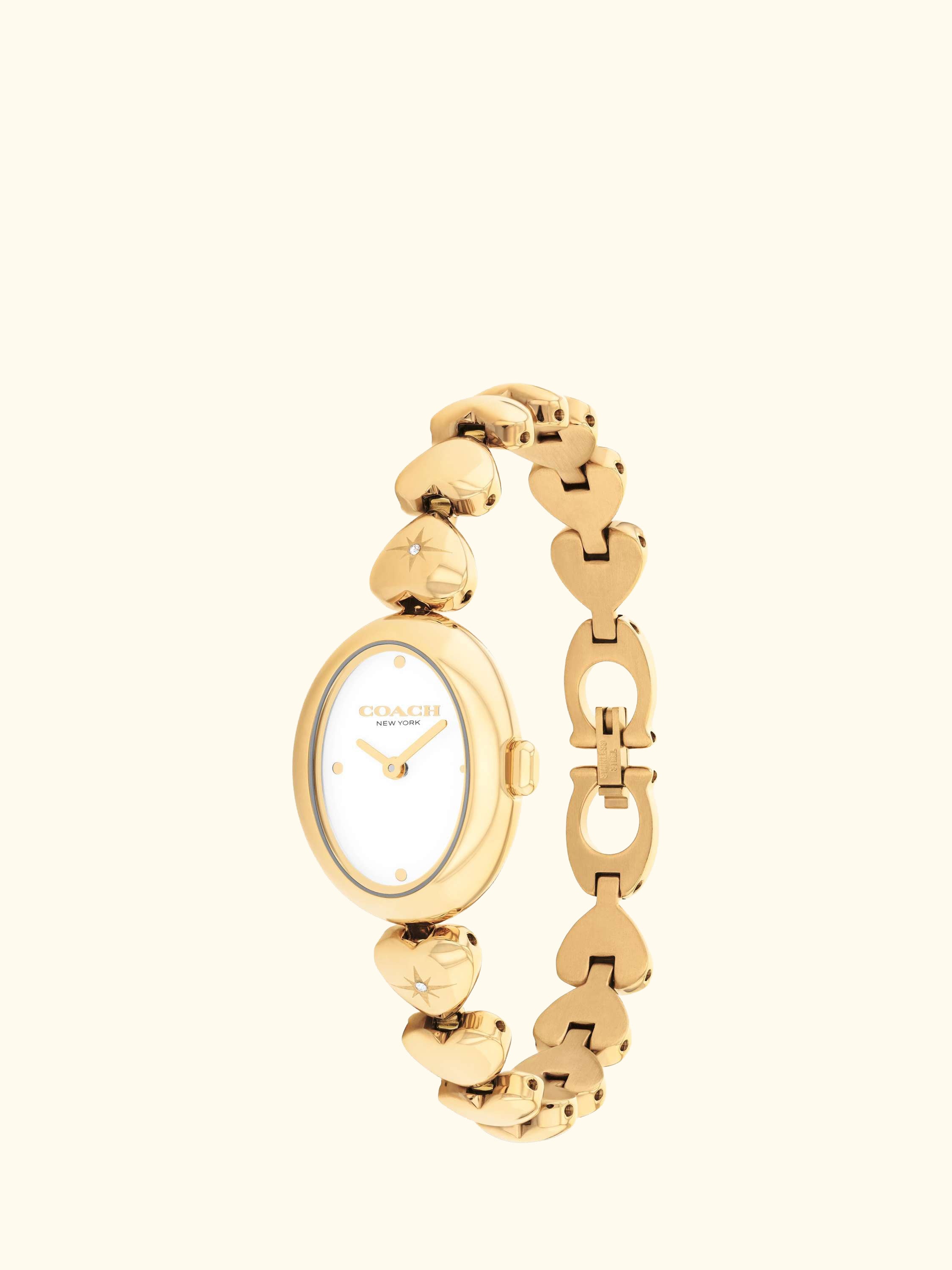 14504638 Women's Round Heart Strap Watch