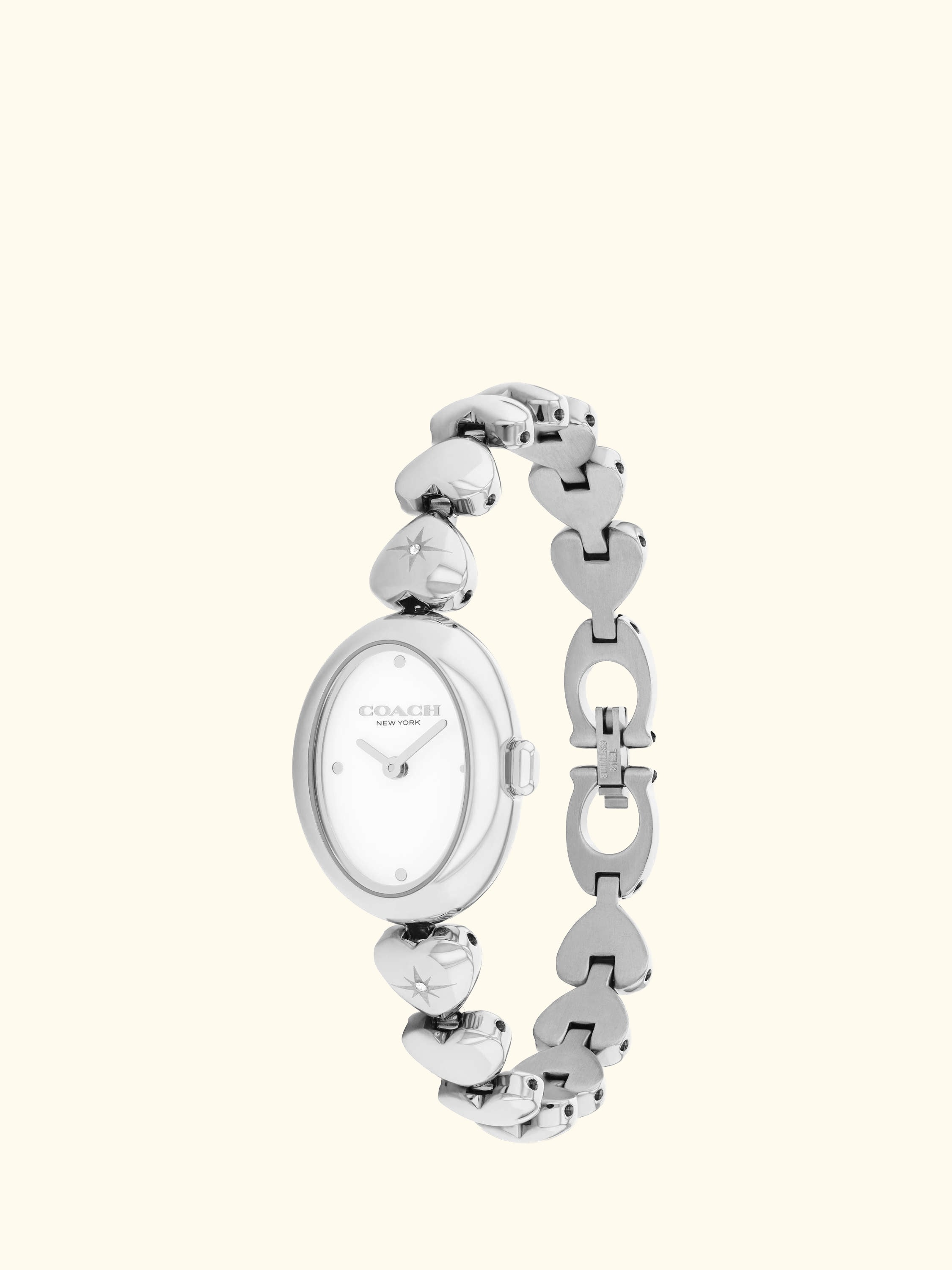 14504638 Women's Round Heart Strap Watch