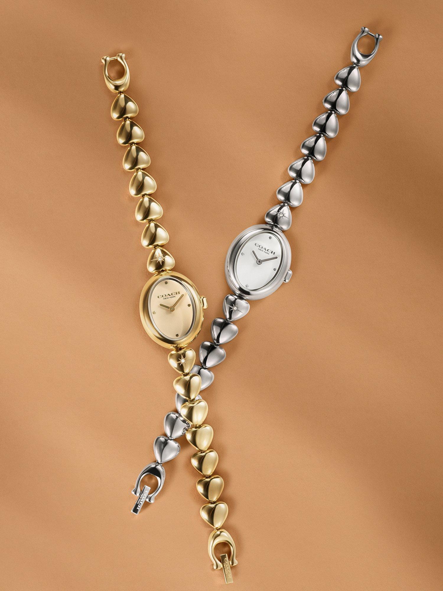 14504638 Women's Round Heart Strap Watch