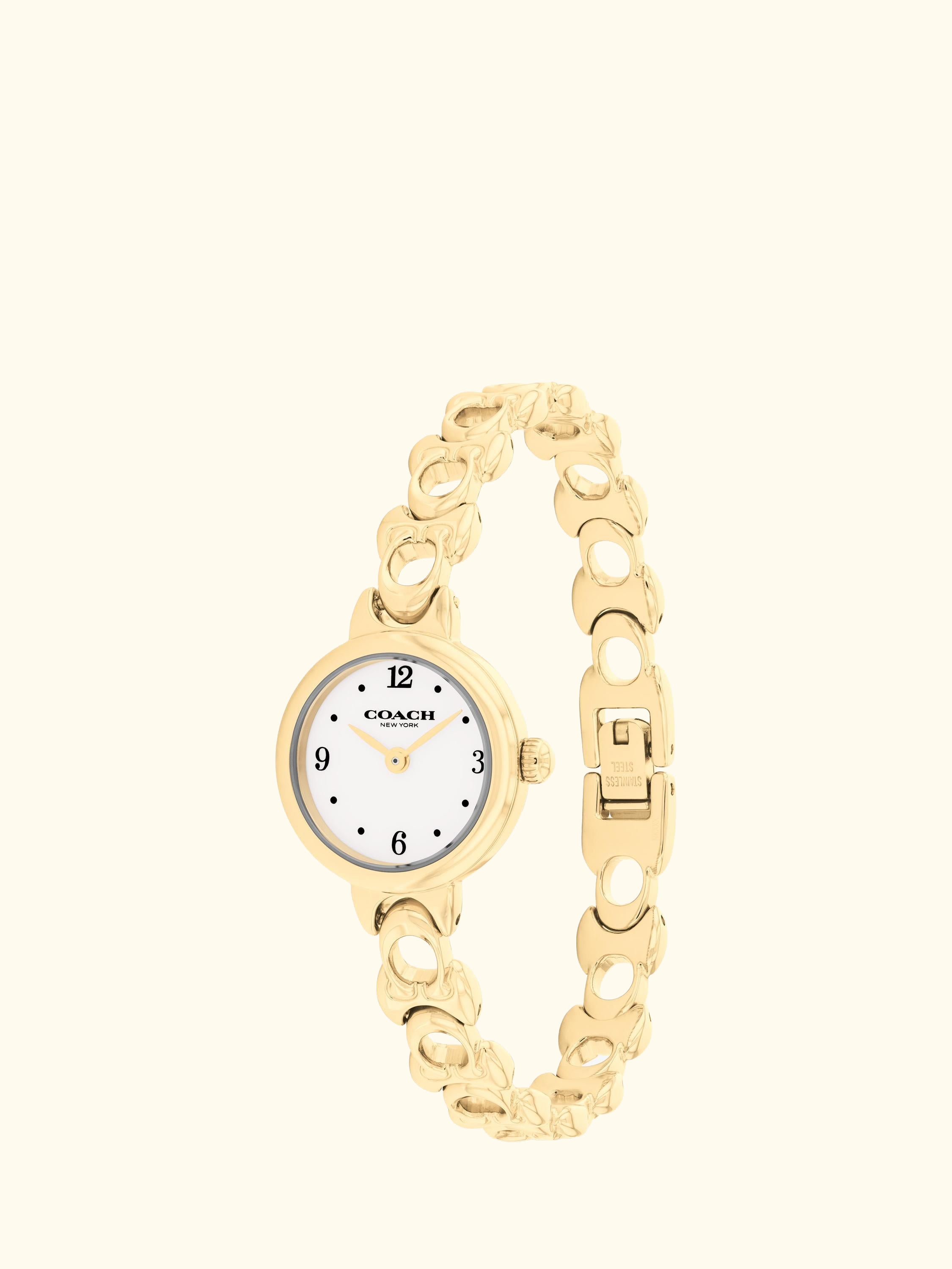 14504650 Women's Round Bracelet Strap Watch, Gold