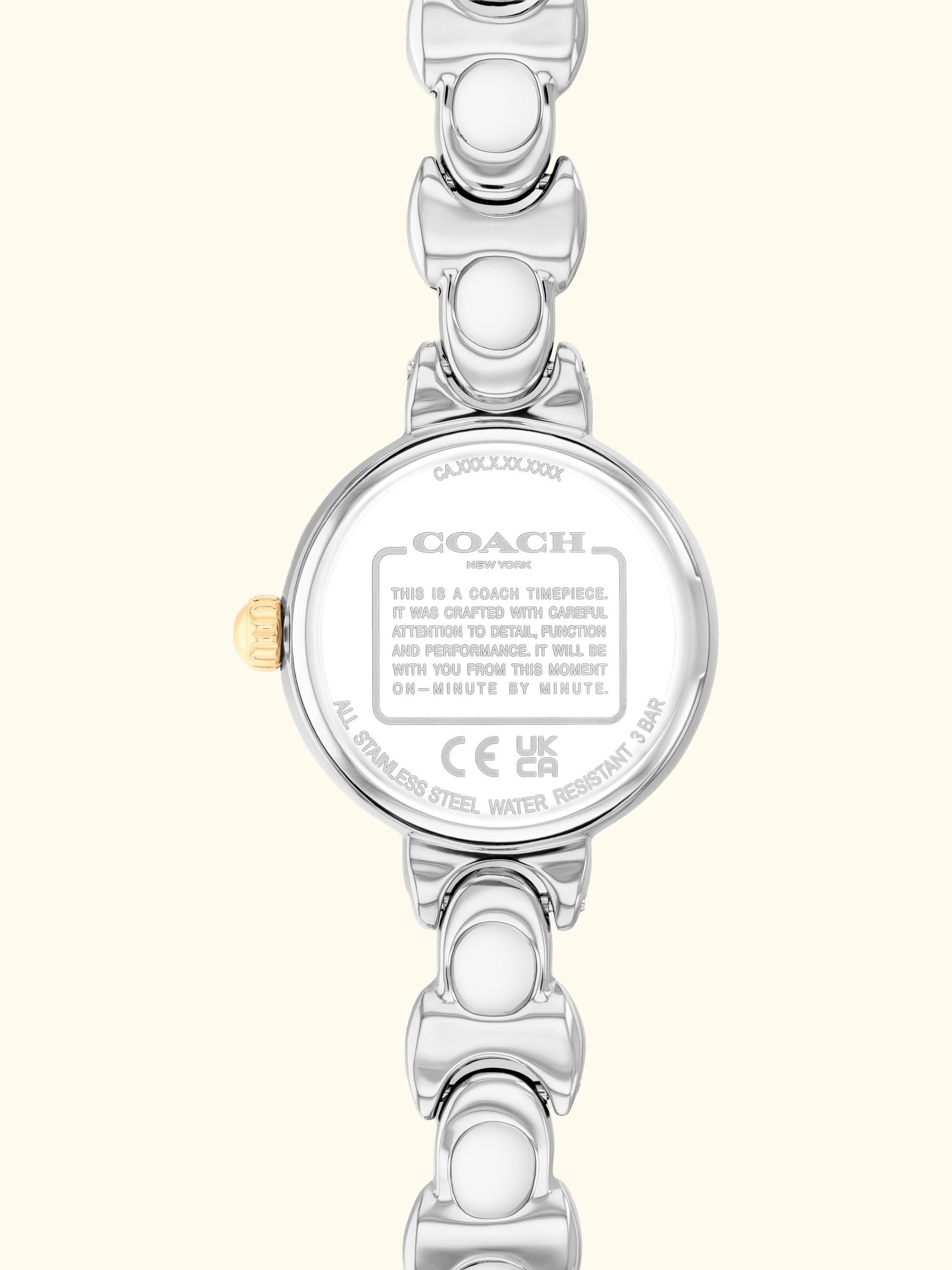 14504653 Women's Round Bracelet Strap Watch, Bi-colour