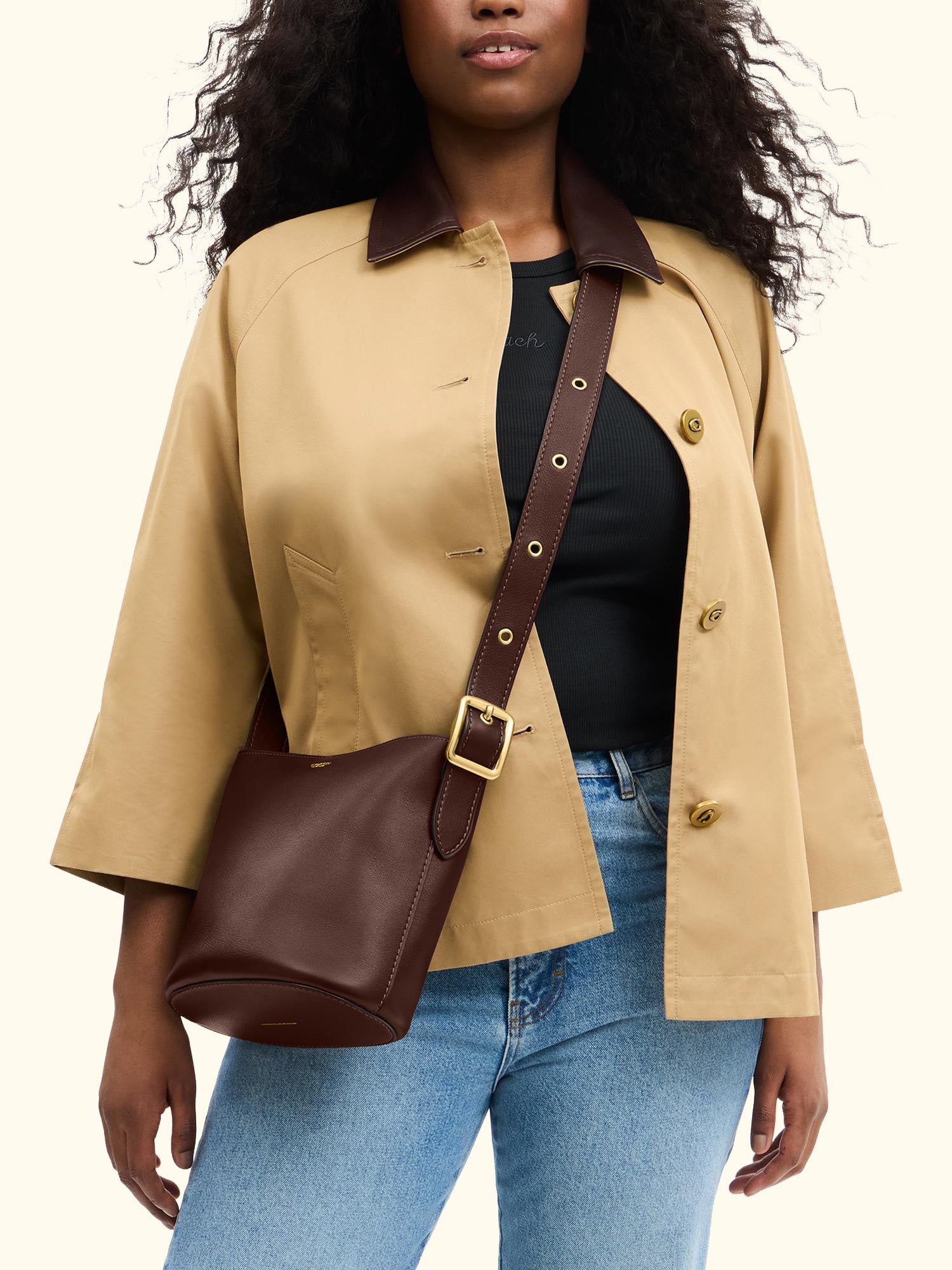 Bleecker 21 Leather Bucket Bag