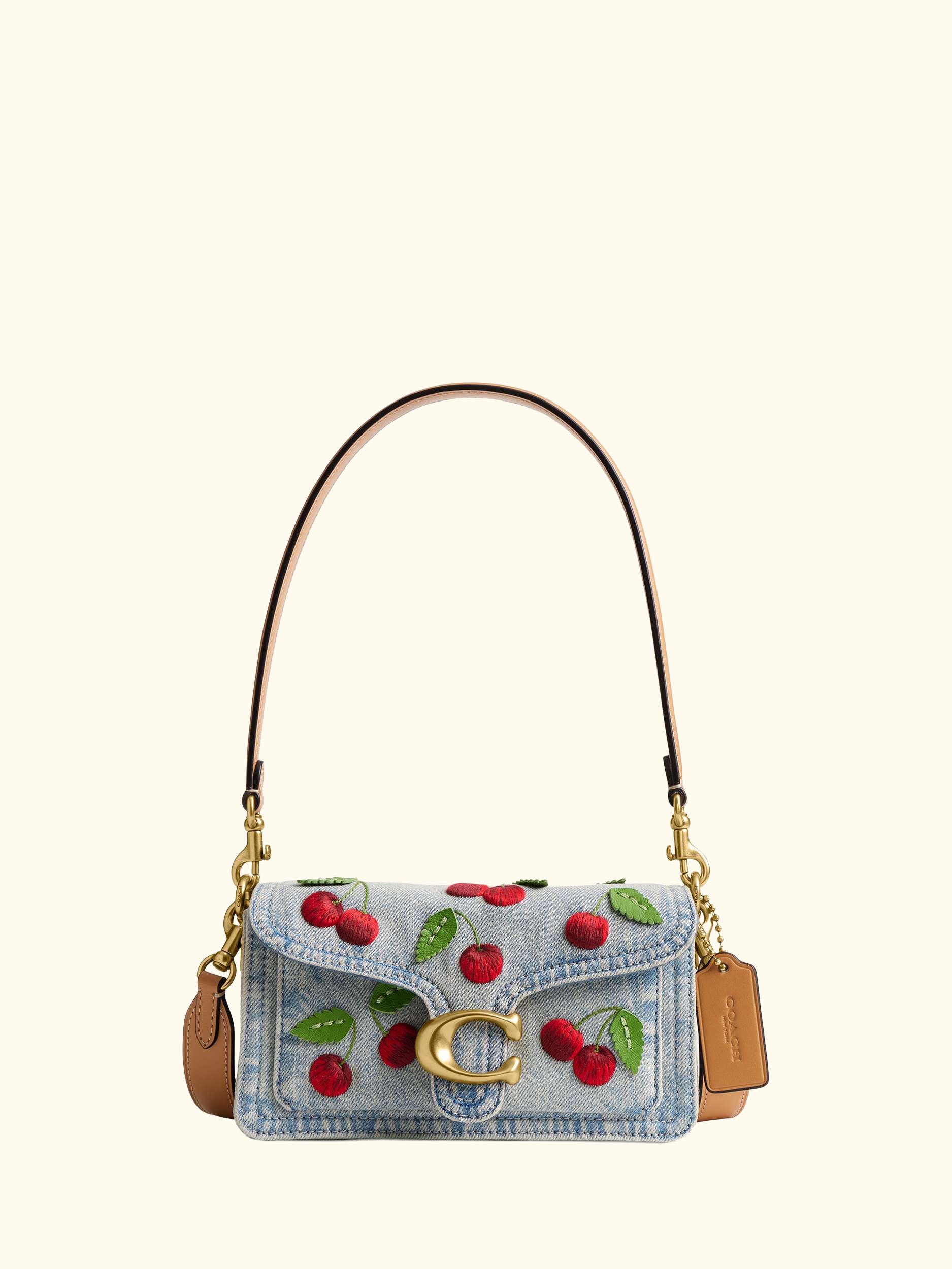 Cherry Tabby 20 Shoulder Bag, Denim Multi