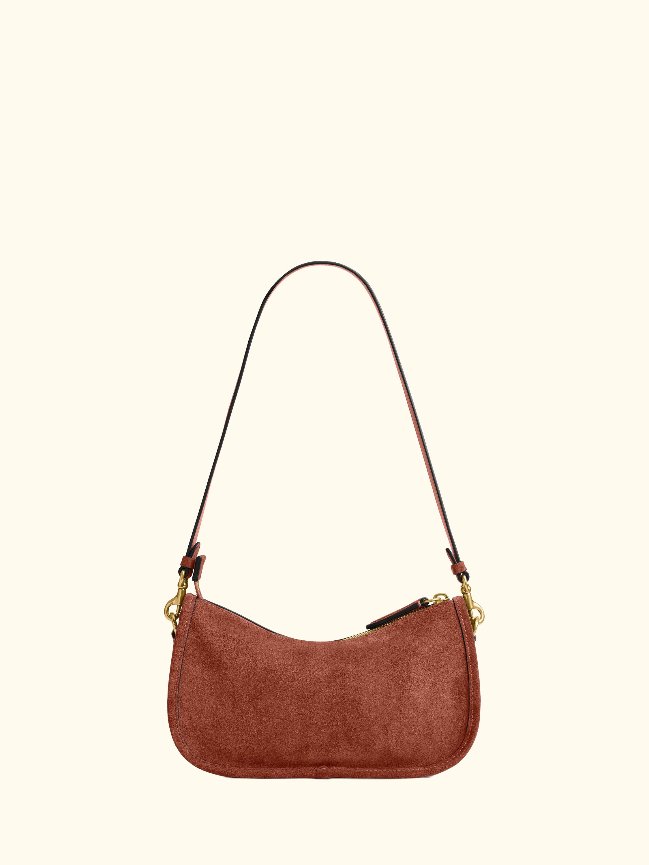 Waverly Suede and Leather Crossbody/Shoulder Bag