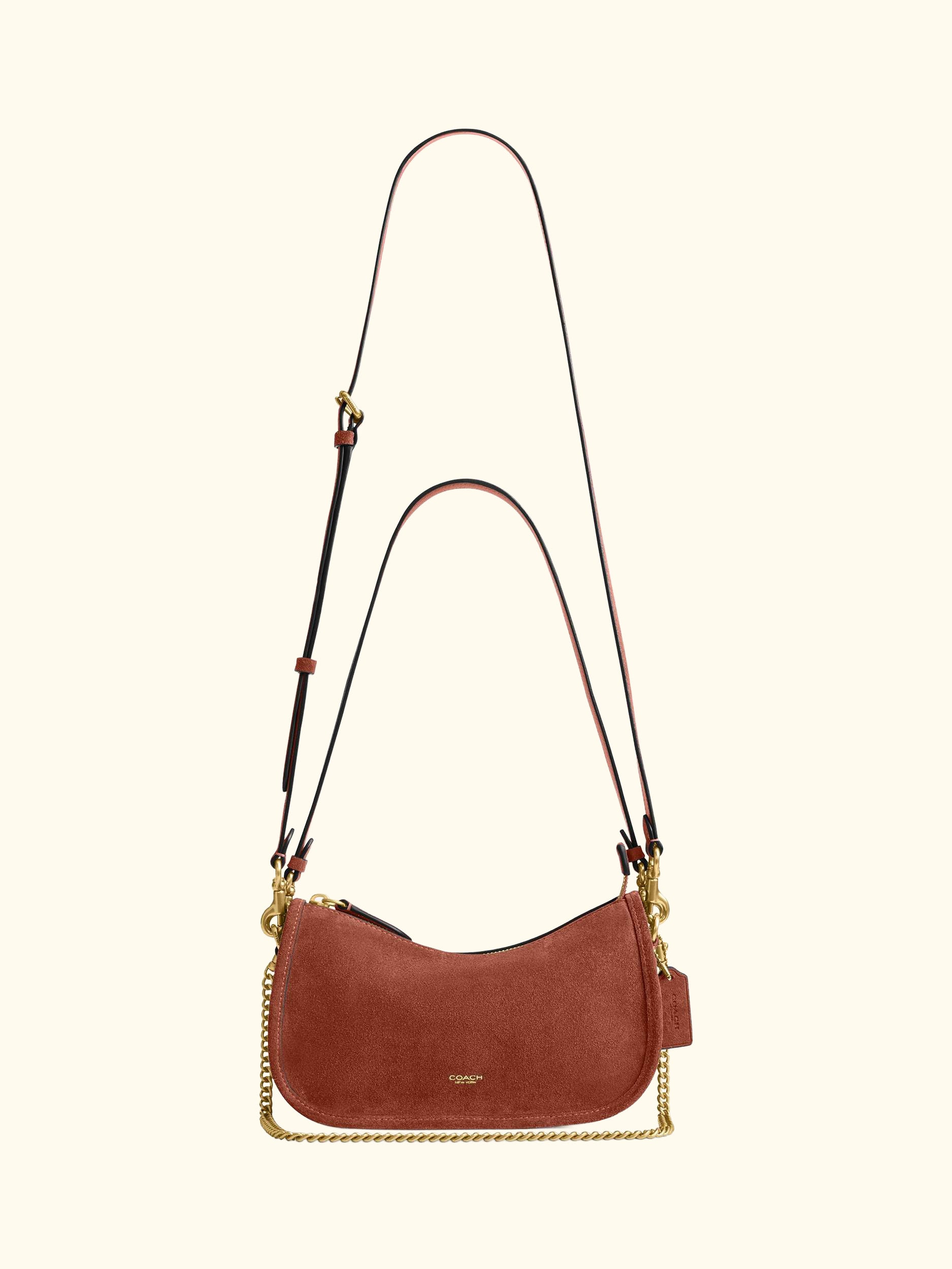 Waverly Suede and Leather Crossbody/Shoulder Bag