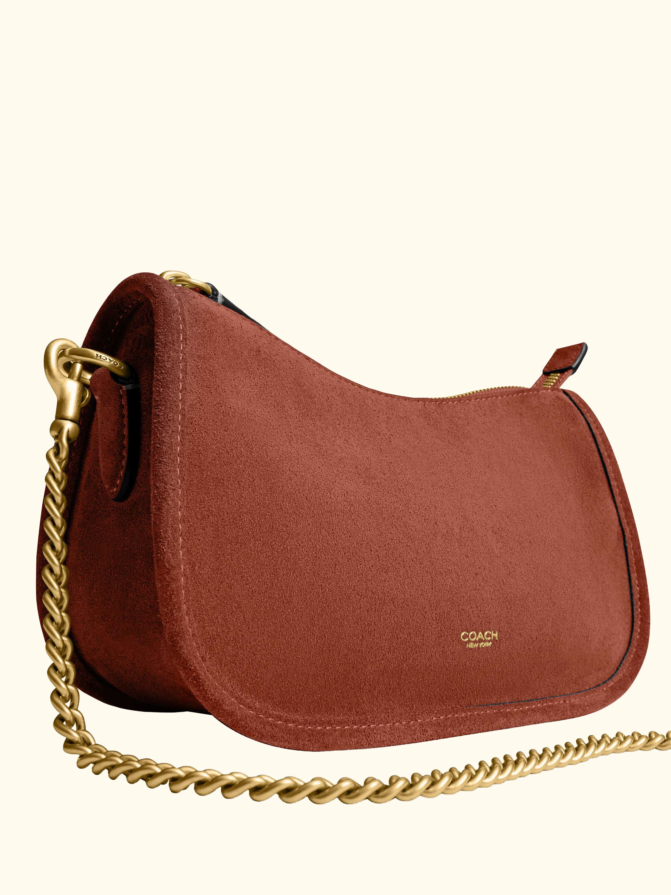 Waverly Suede and Leather Crossbody/Shoulder Bag