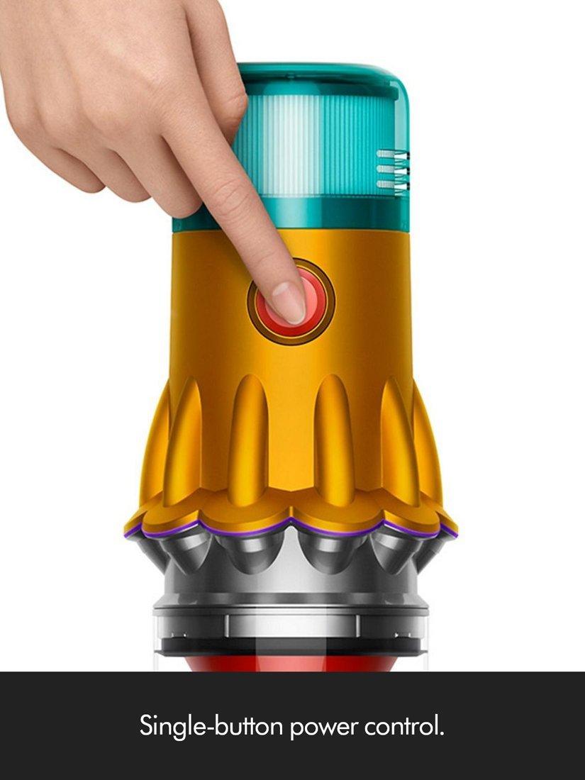 V12s Detect Slim Submarine Cordless Vacuum Cleaner, Yellow Nickel
