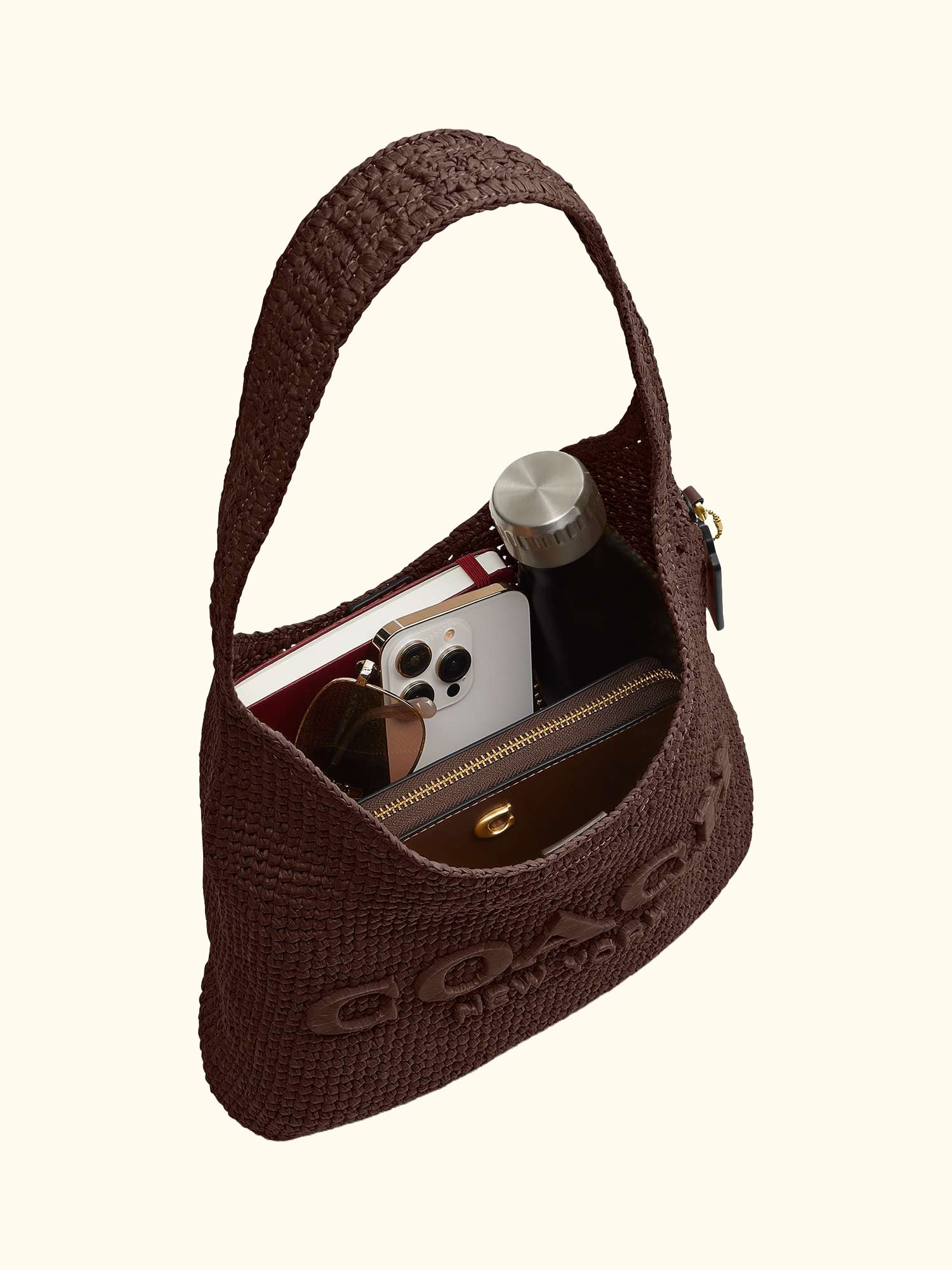 Brooklyn 28 Straw Hobo Bag