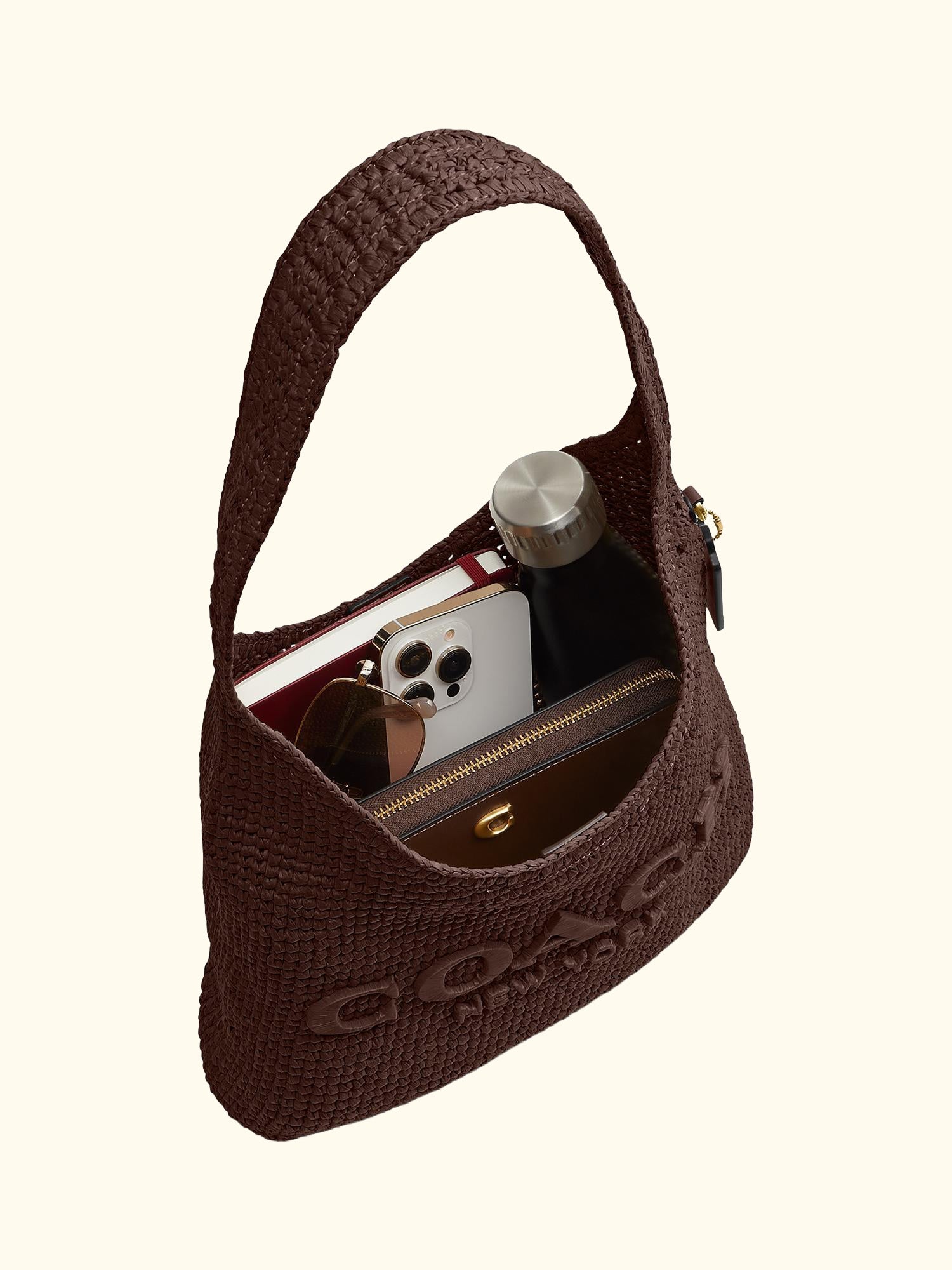 Brooklyn 28 Straw Hobo Bag