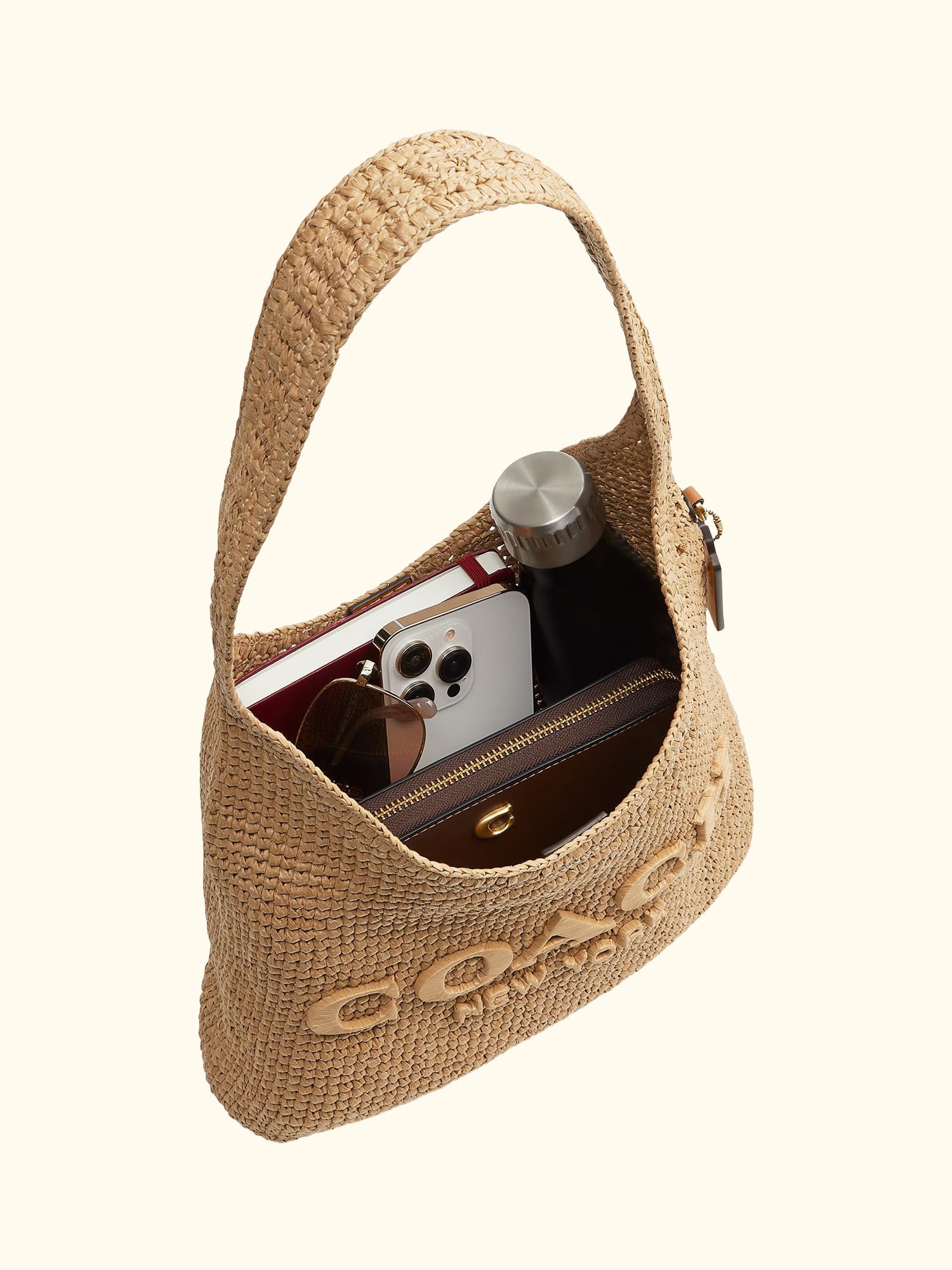 Brooklyn 28 Straw Hobo Bag
