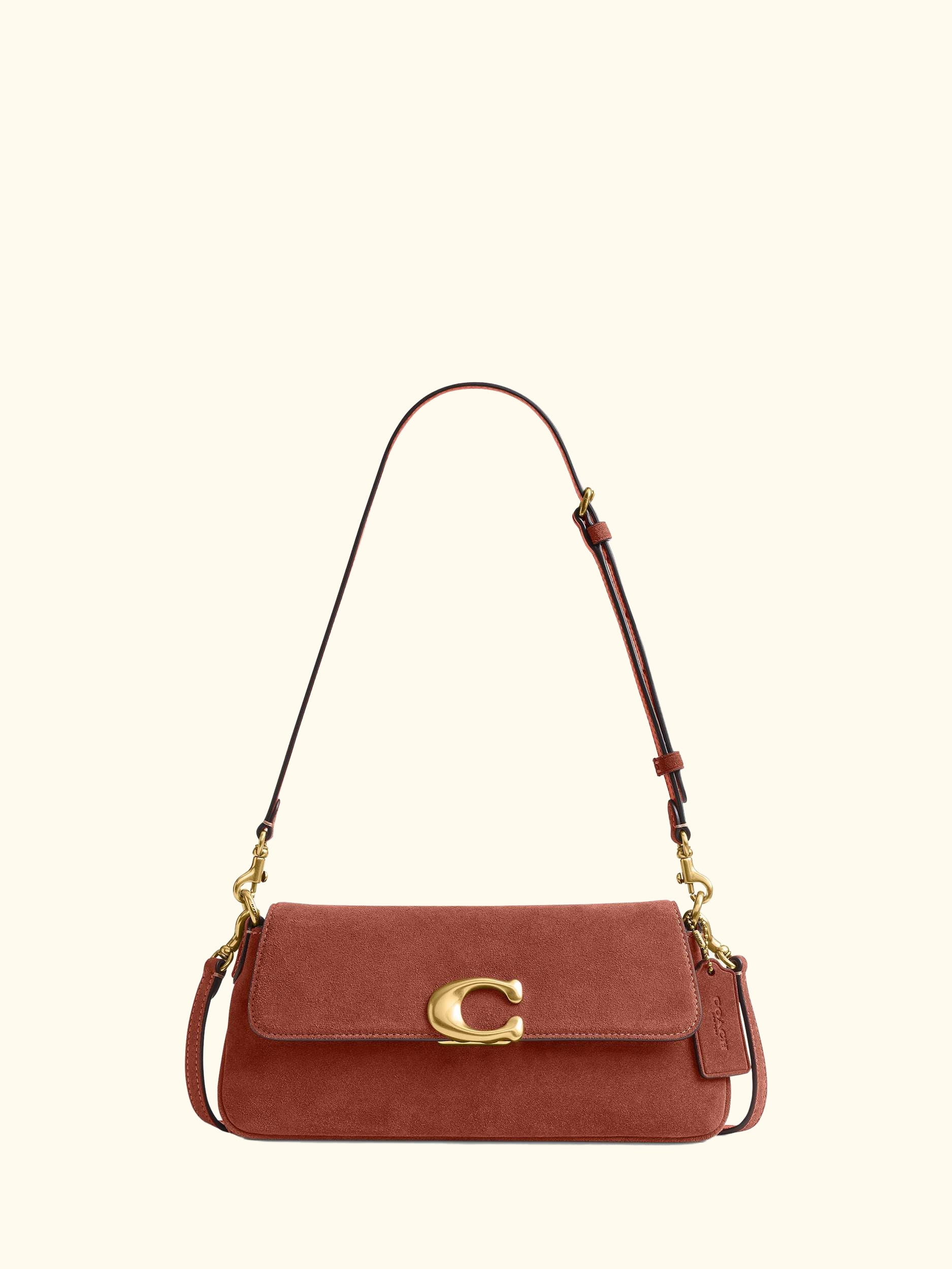 Jet Suede Bag, Clay