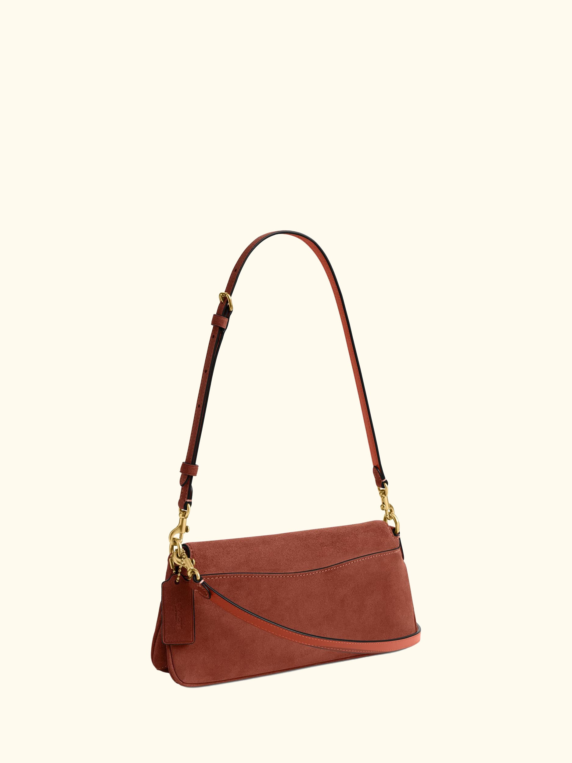 Jet Suede Bag, Clay