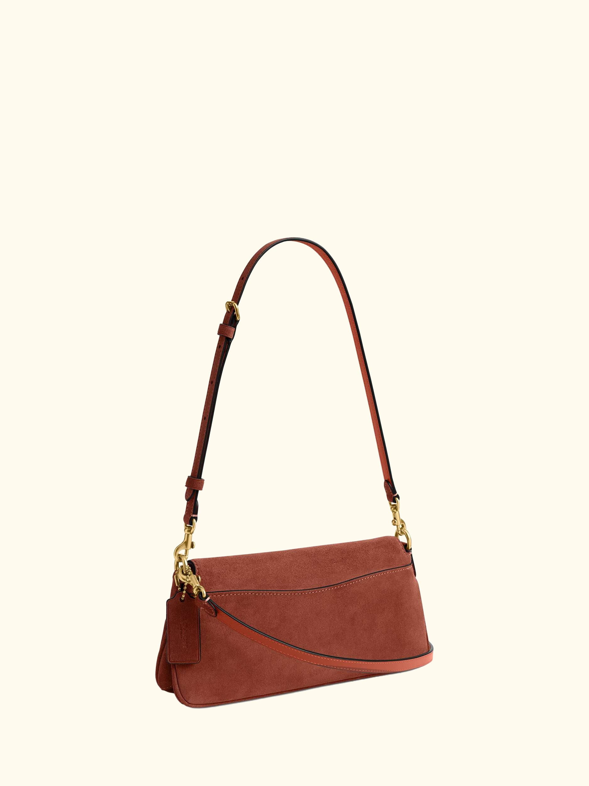 Jet Suede Bag, Clay