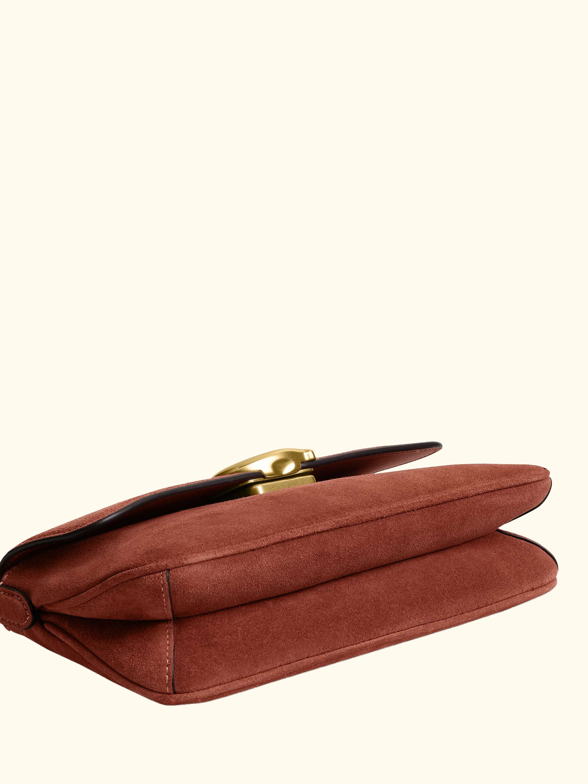 Jet Suede Bag, Clay