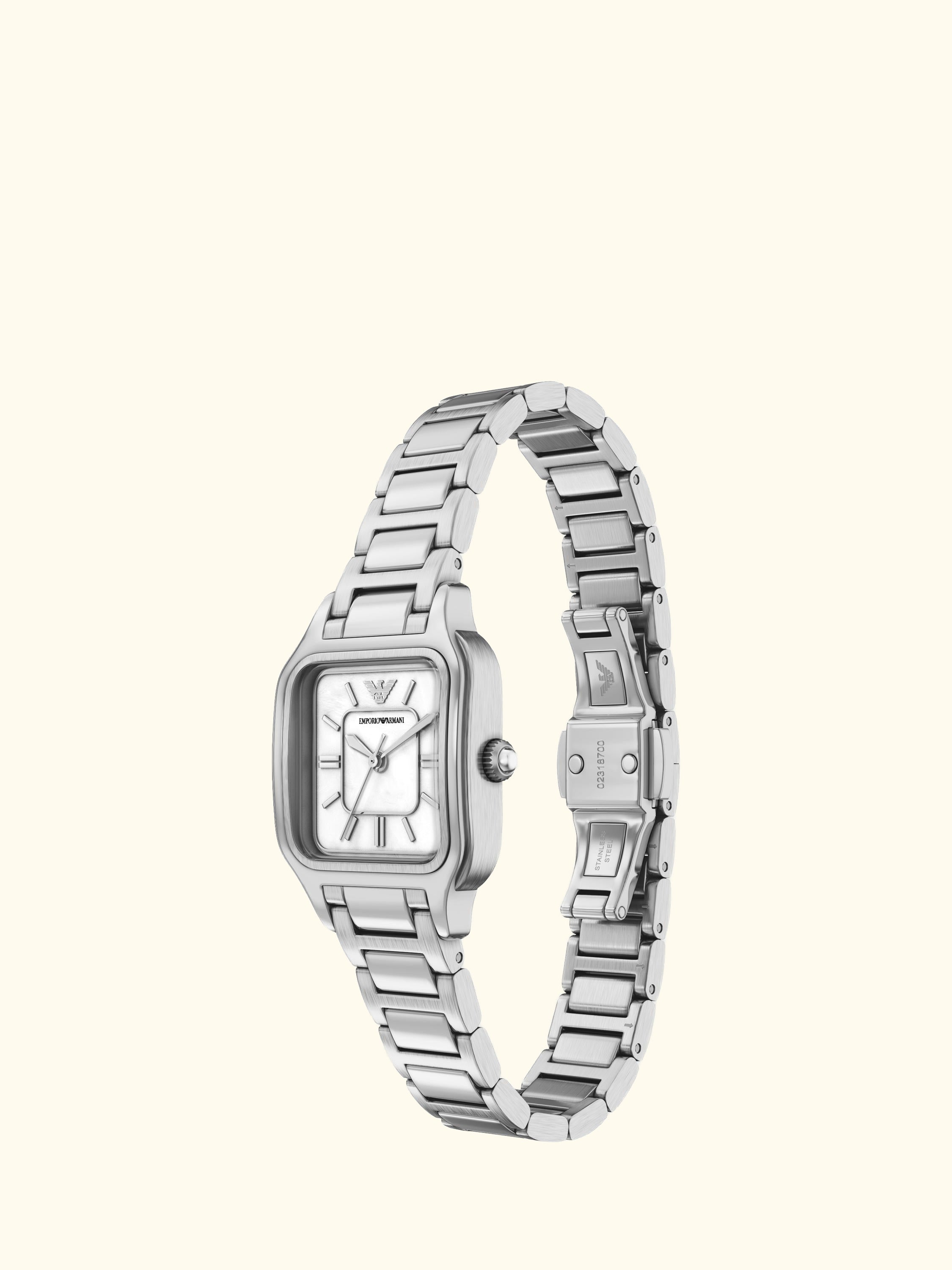 AR11742 Women's Mother of Pearl Dial Bracelet Strap Watch, Silver