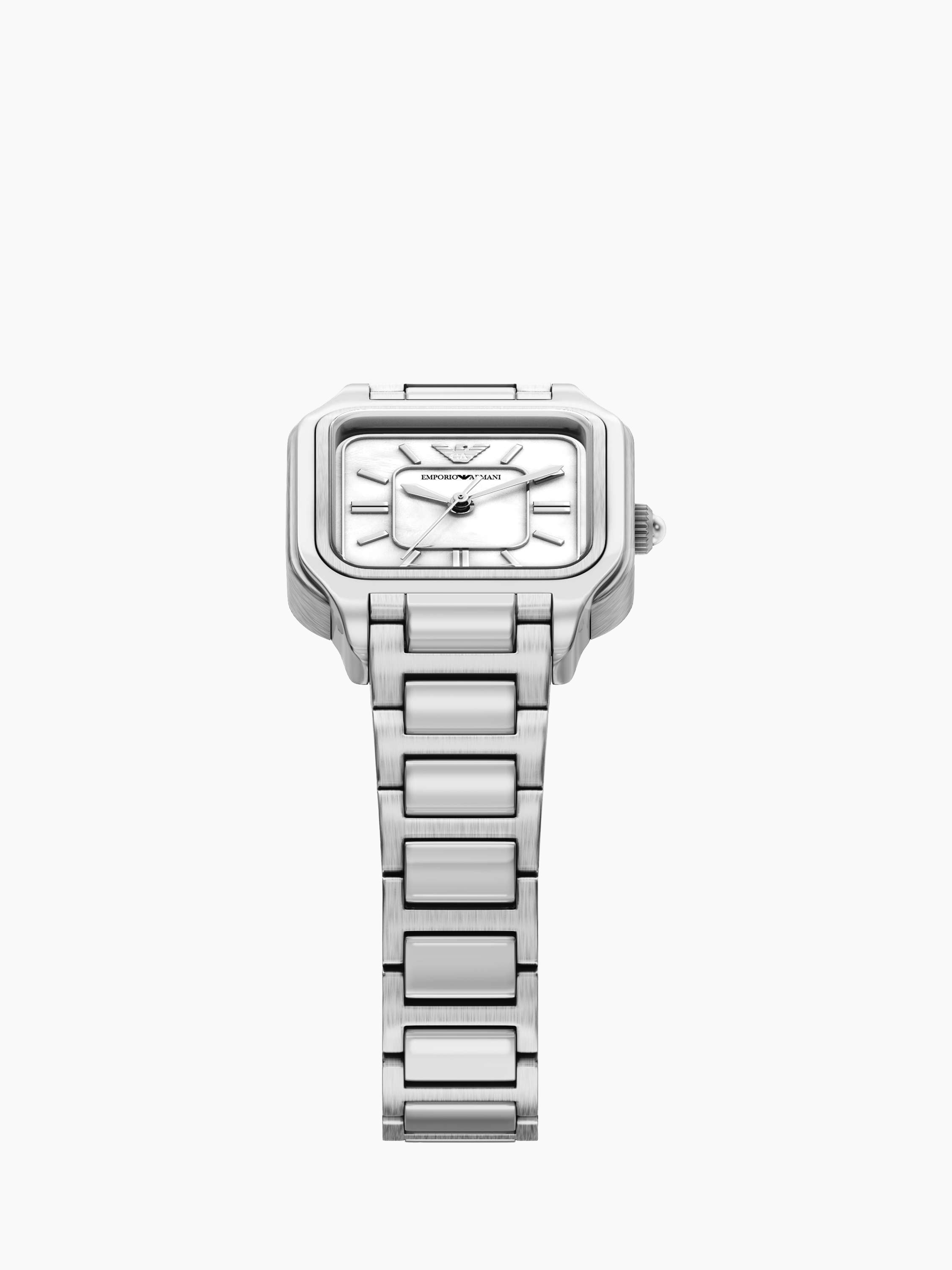 AR11742 Women's Mother of Pearl Dial Bracelet Strap Watch, Silver