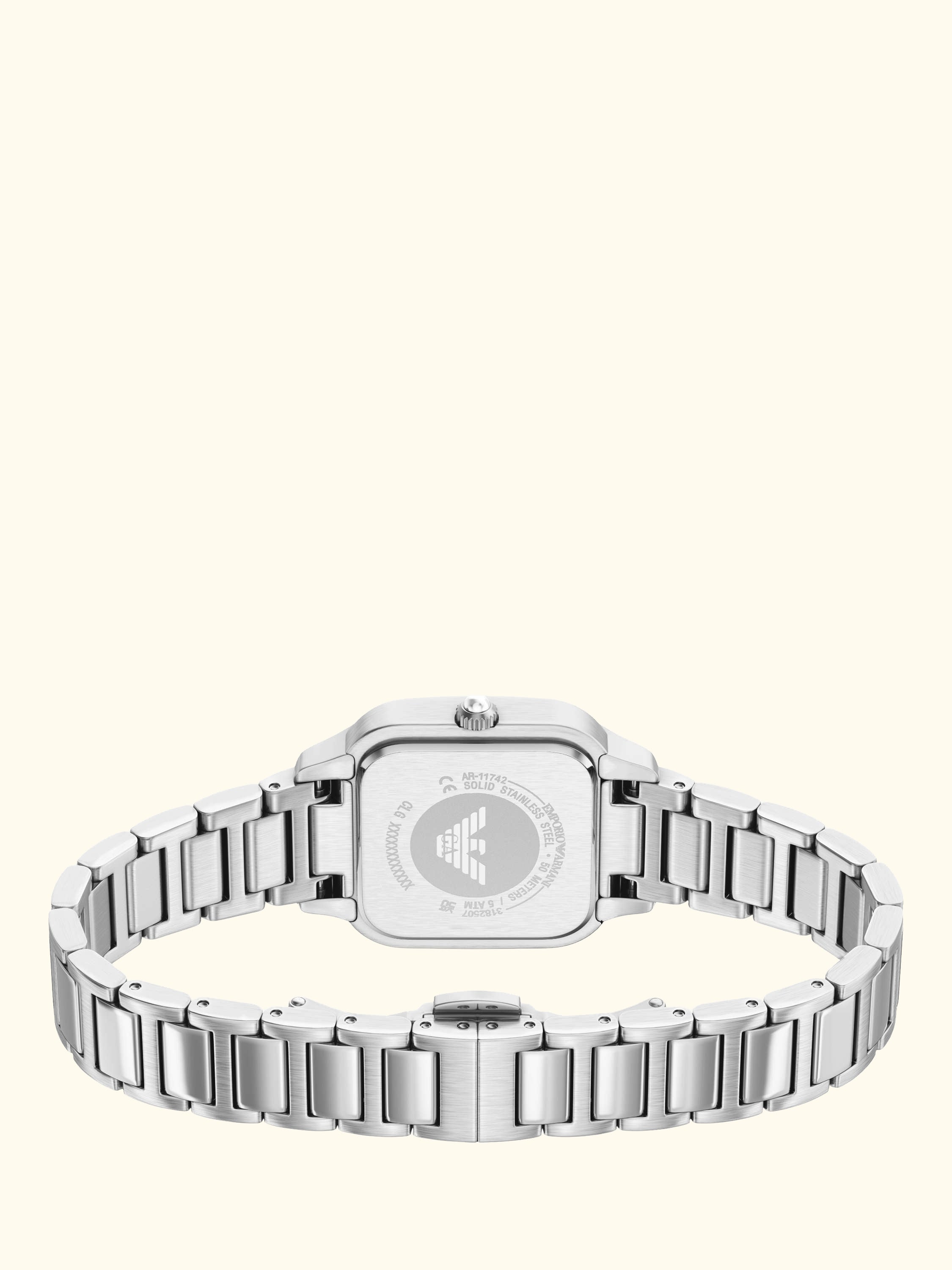AR11742 Women's Mother of Pearl Dial Bracelet Strap Watch, Silver