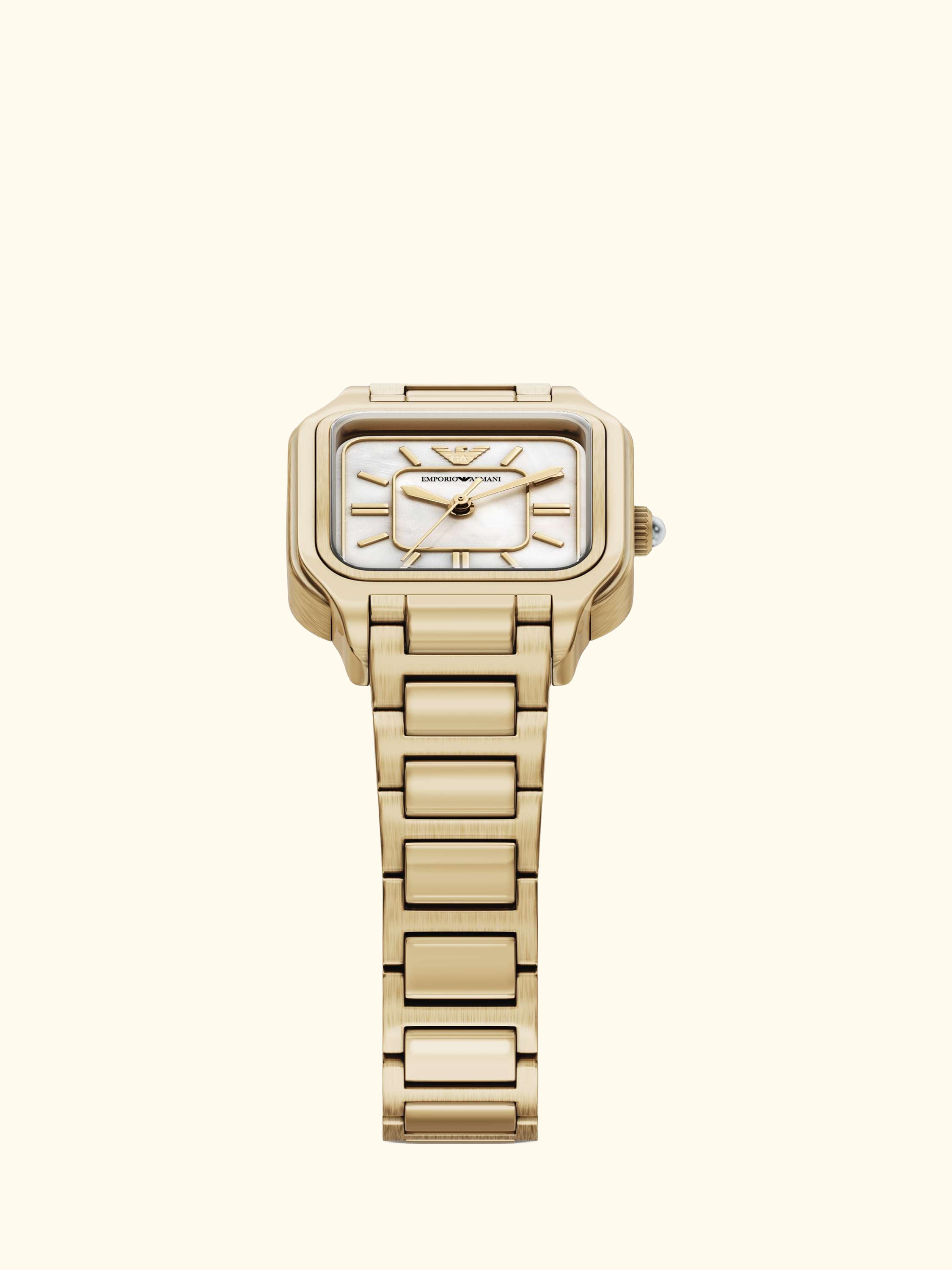 AR11744 Women's Mother of Pearl Dial Bracelet Strap Watch, Gold