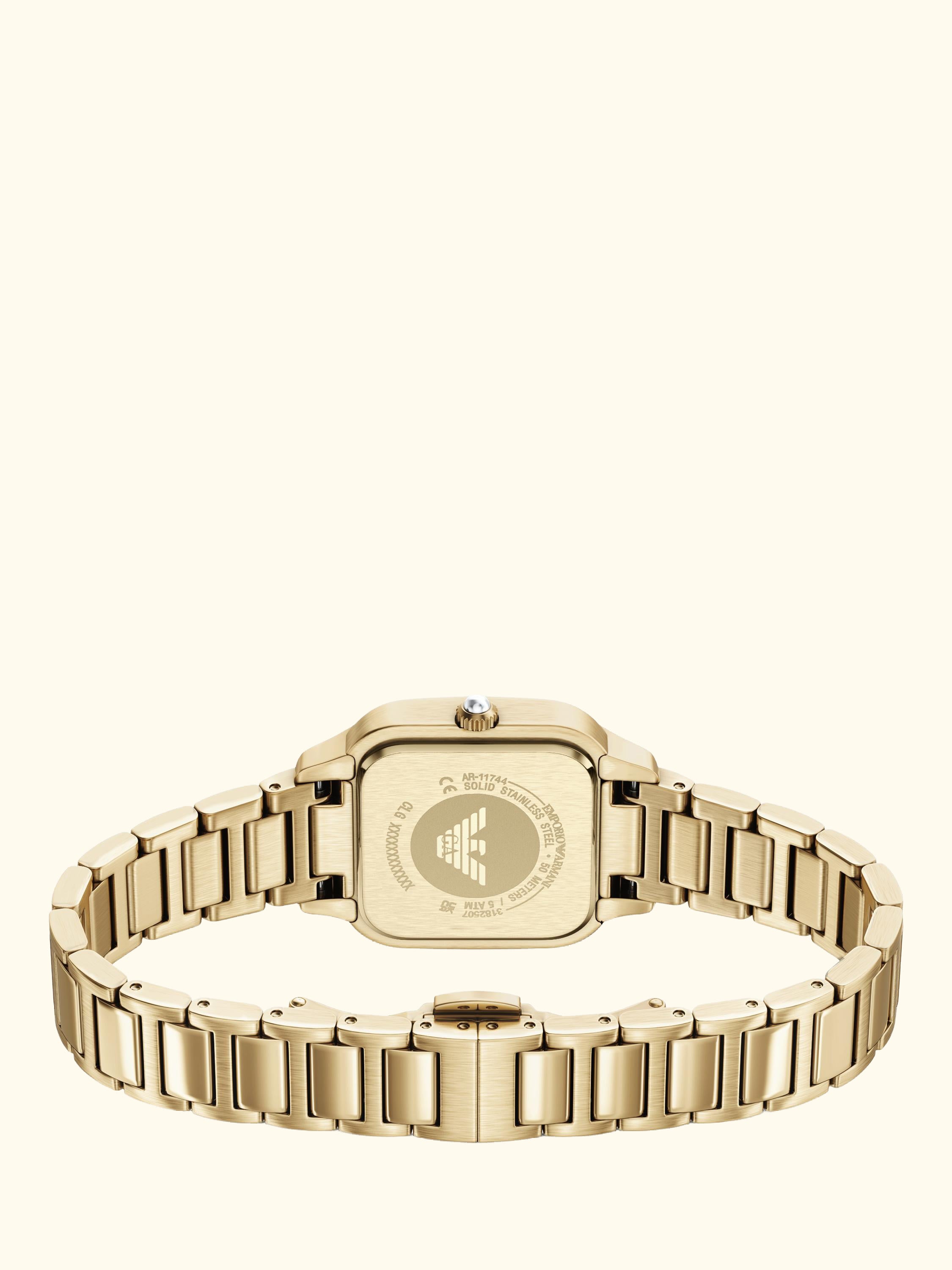 AR11744 Women's Mother of Pearl Dial Bracelet Strap Watch, Gold