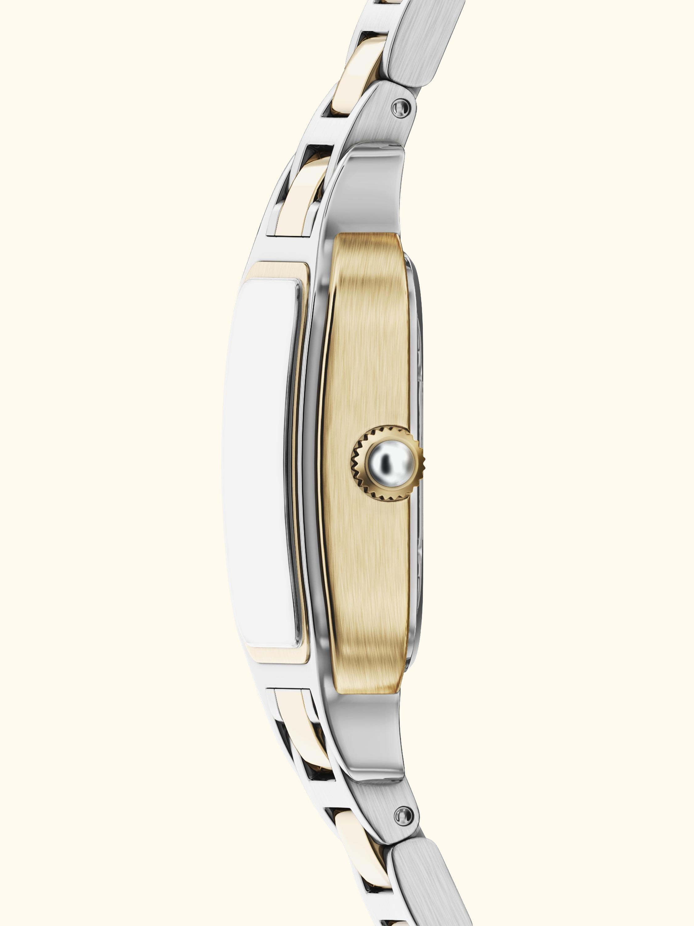 AR11745 Women's Mother of Pearl Dial Bracelet Strap Watch, 2-tone