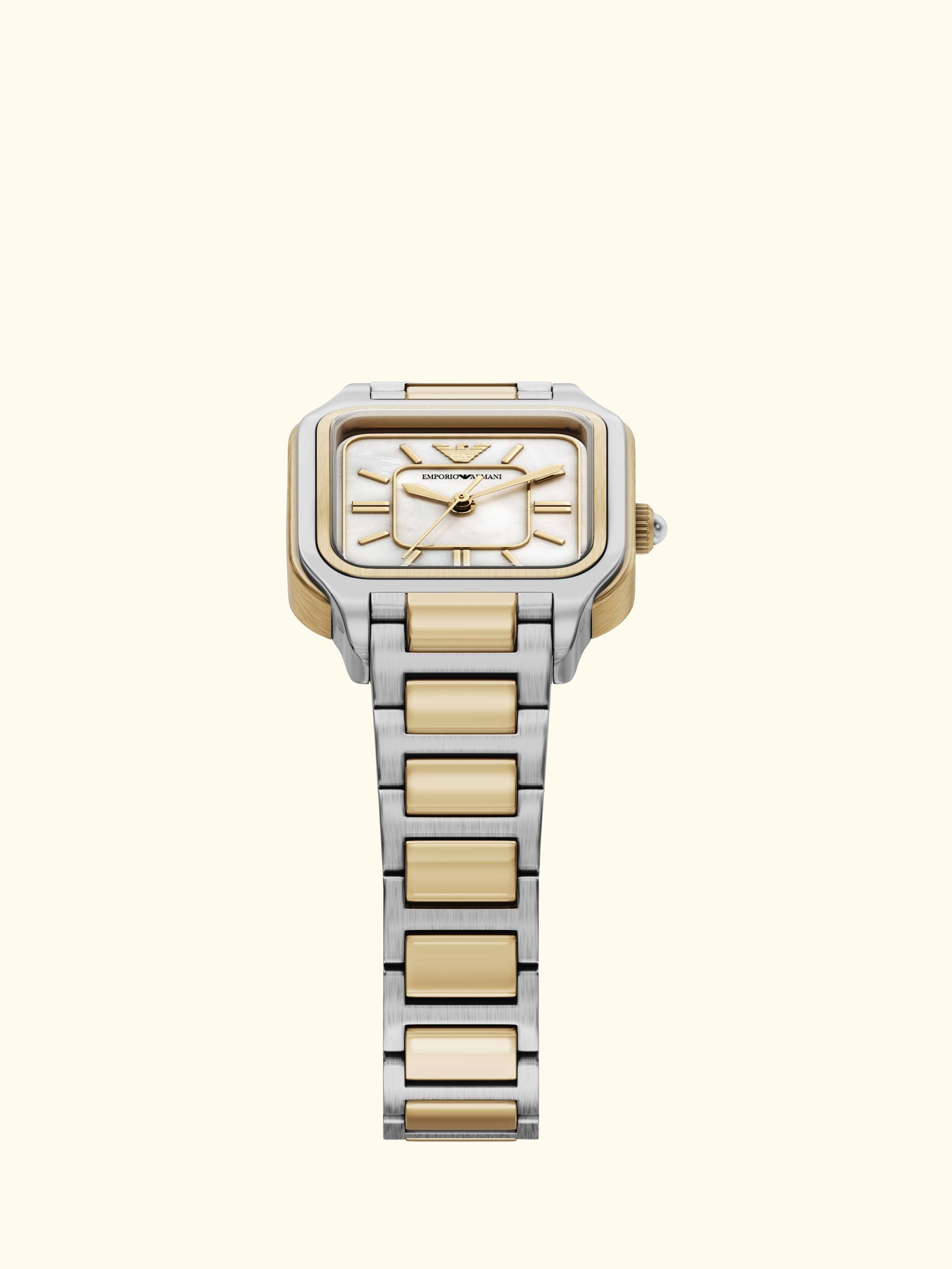 AR11745 Women's Mother of Pearl Dial Bracelet Strap Watch, 2-tone
