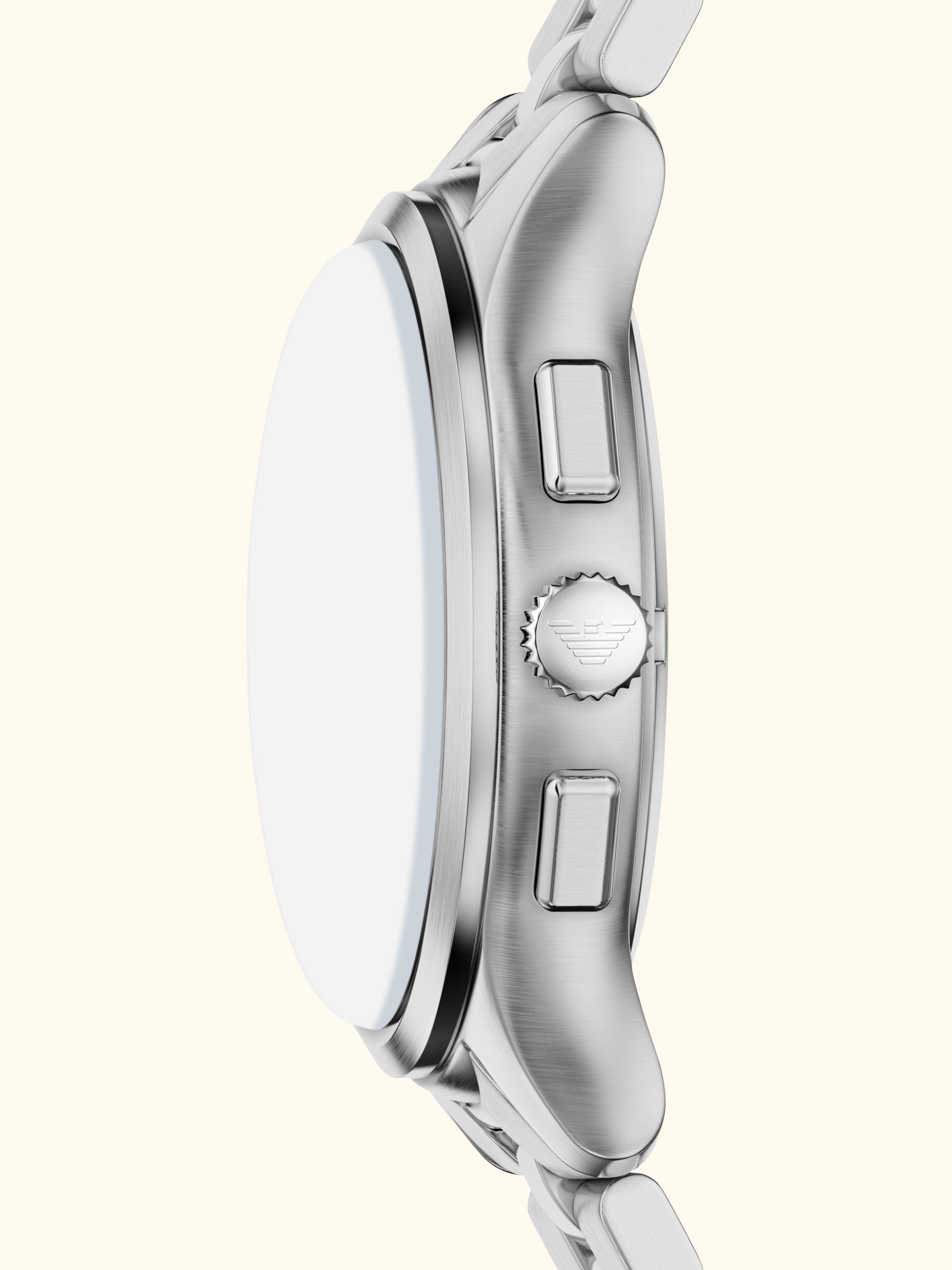 AR11746 Men's Japanese Movement Bracelet Strap Watch, Silver