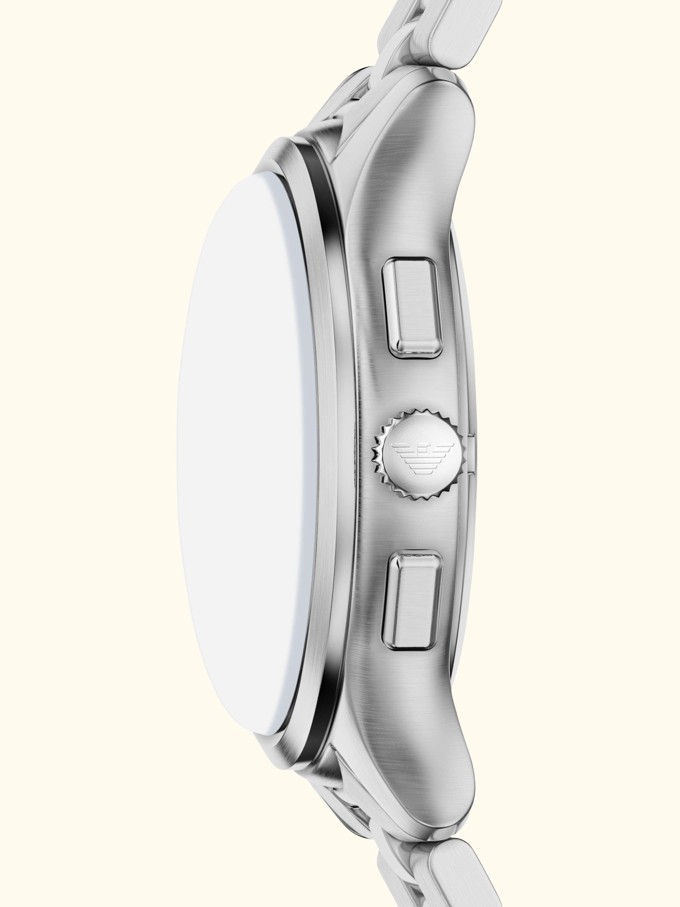AR11746 Men's Japanese Movement Bracelet Strap Watch, Silver