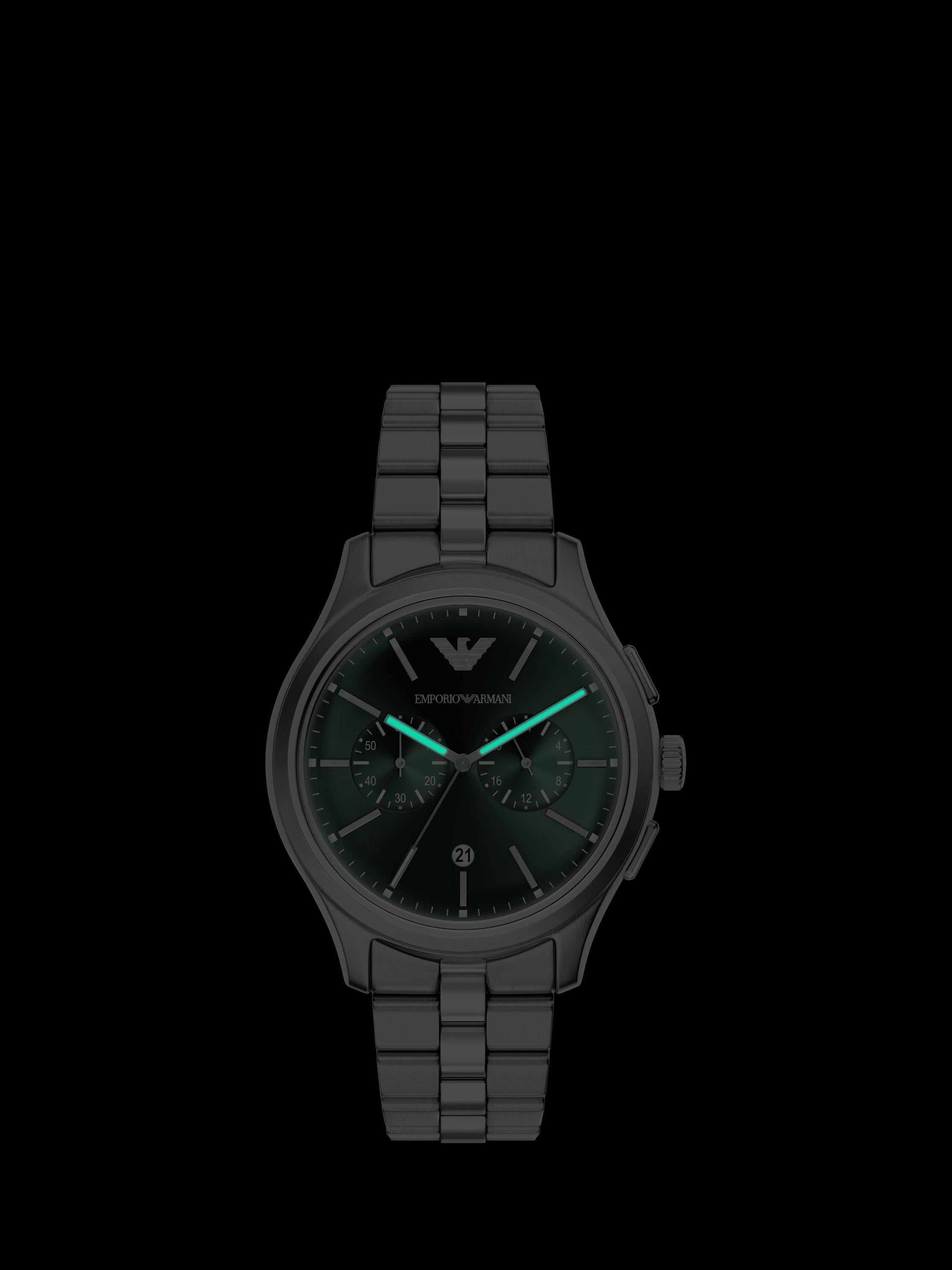 AR11746 Men's Japanese Movement Bracelet Strap Watch, Silver