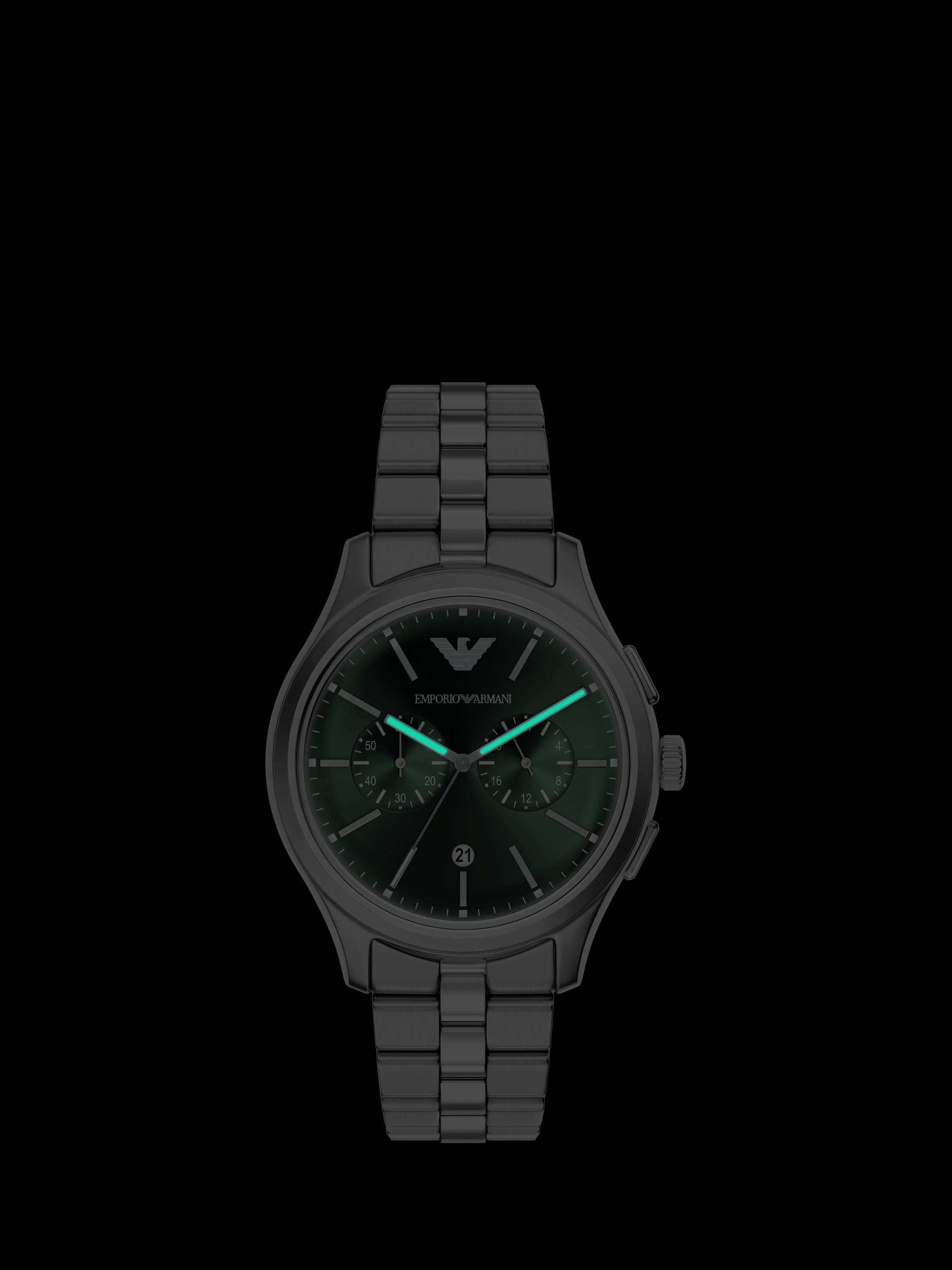 AR11746 Men's Japanese Movement Bracelet Strap Watch, Silver